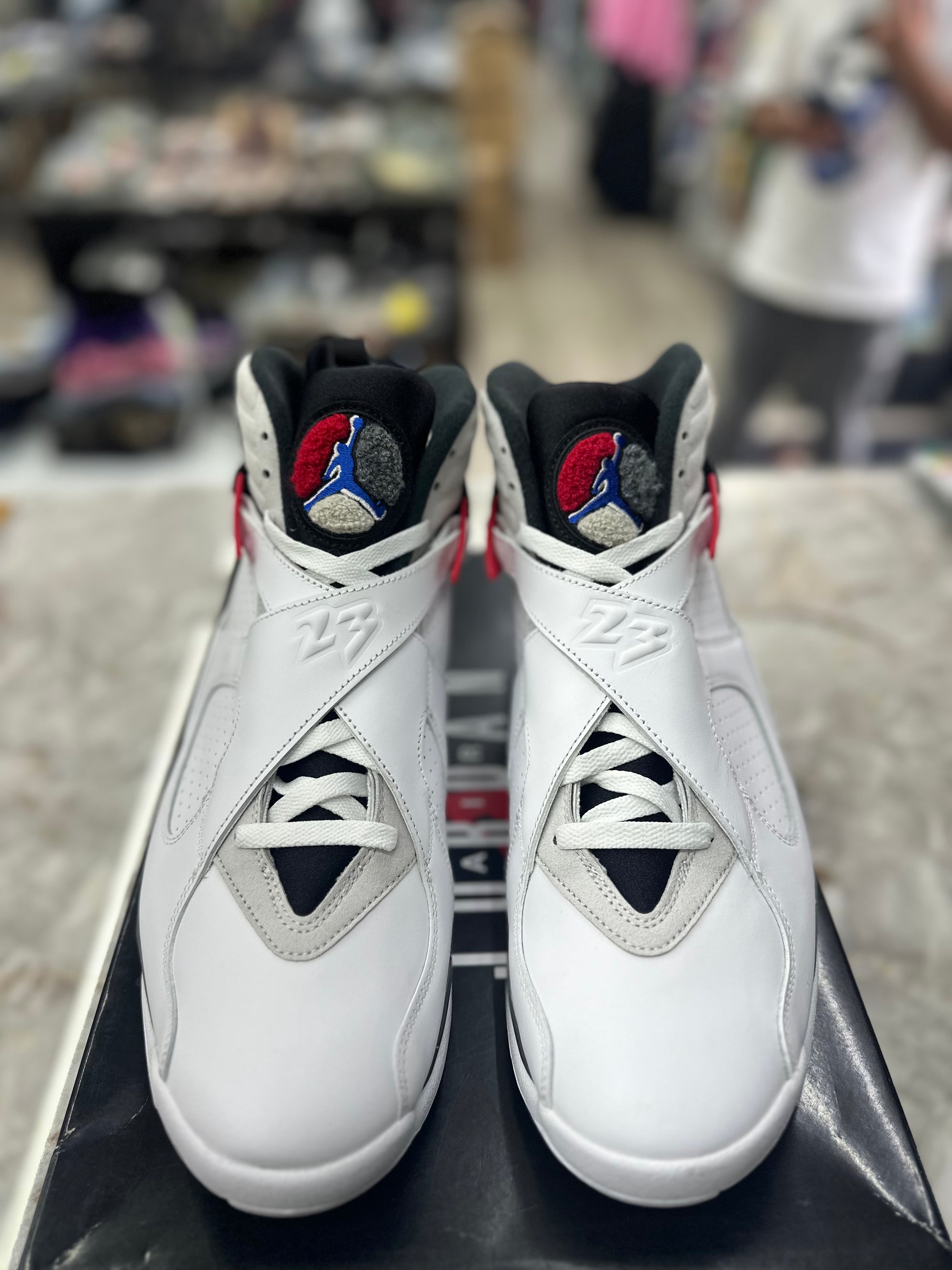 Air Jordan 8 Retro "White True Red" *Size 13 Preowned* 305381-100