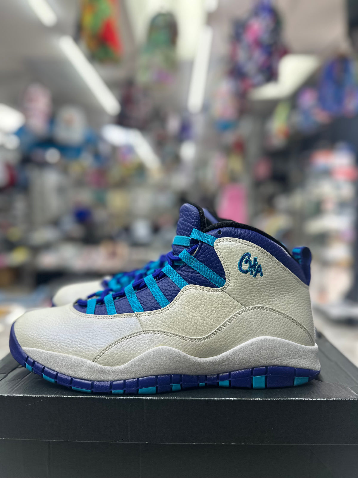 Air Jordan 10 Retro "Charlotte" *Size 12 Preowned* 310805-107