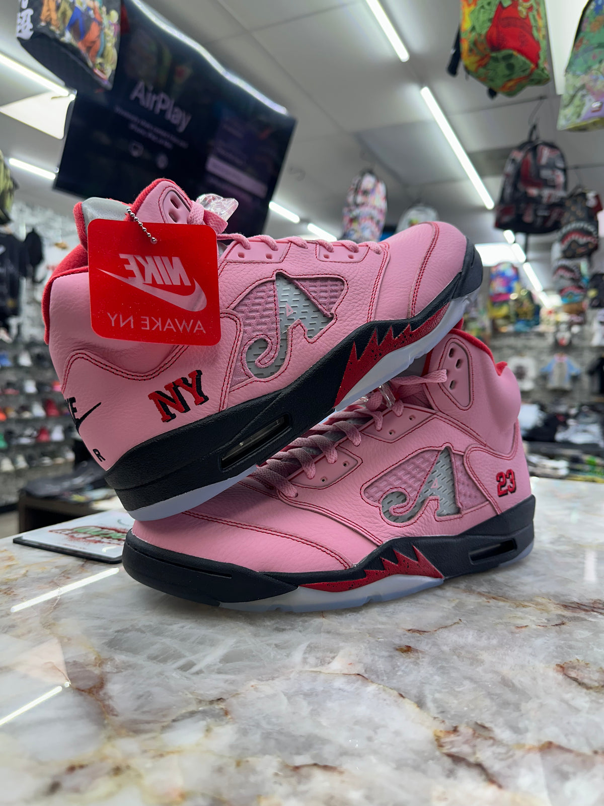 Air Jordan Retro 5 “Awake NY Arctic Pink” DV4982-600