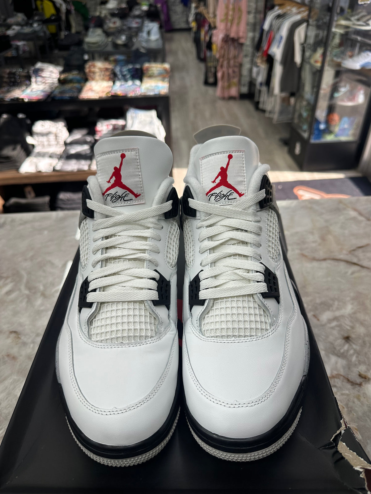 Air Jordan 4 Retro "White Cement" *Size 13 Preowned* FV5029-100