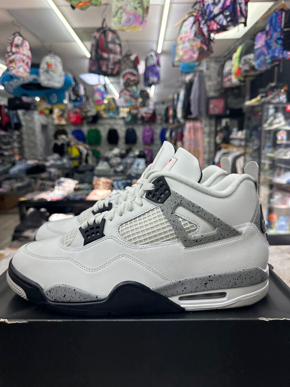 Air Jordan 4 Retro "White Cement" *Size 13 Preowned* FV5029-100