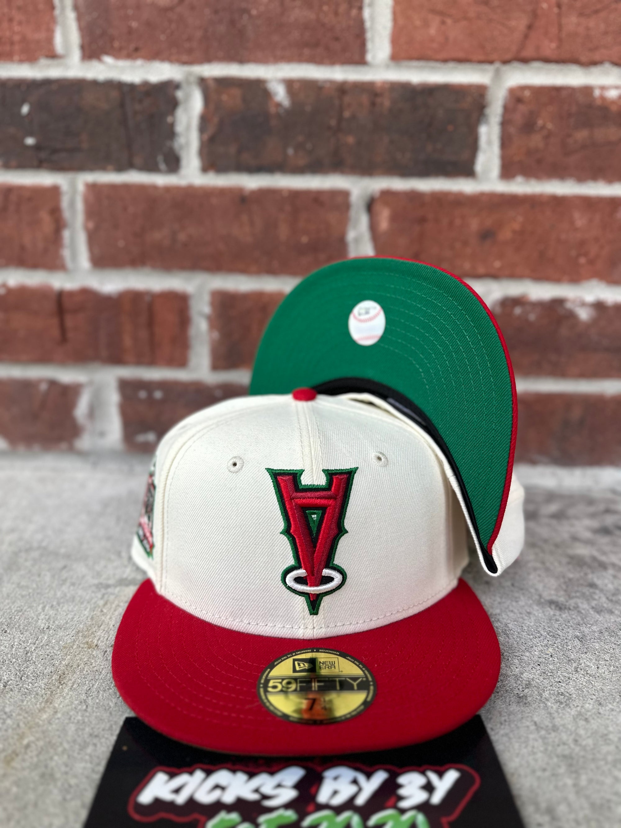 New Era 59 FIFTY Fitted "ANAHEIM ANGELS"  50 YEAR ANGEL STADIUM RED/CREAM