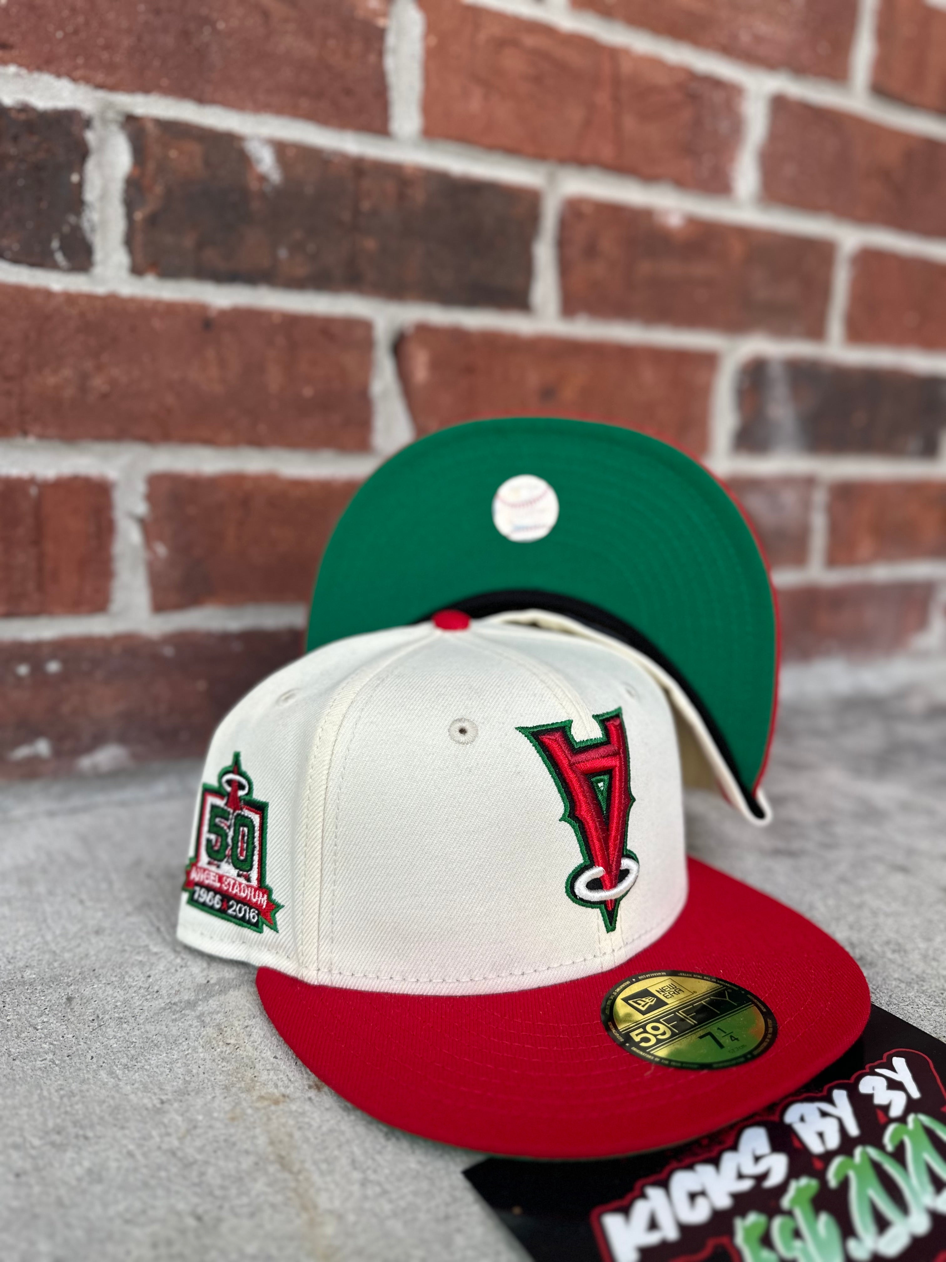 New Era 59 FIFTY Fitted "ANAHEIM ANGELS"  50 YEAR ANGEL STADIUM RED/CREAM