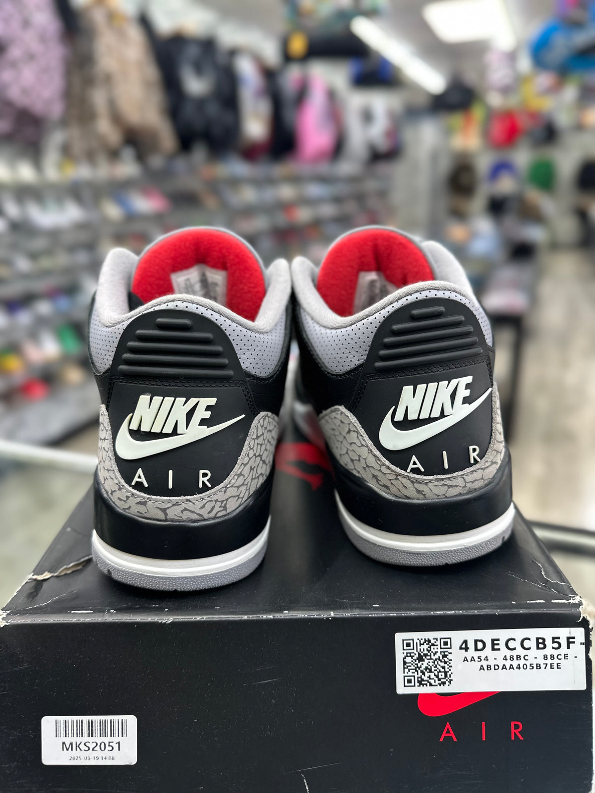 Air Jordan Retro 3 “BLACK CEMENT" *Size 9.5 Preowned* (DN3707-010)