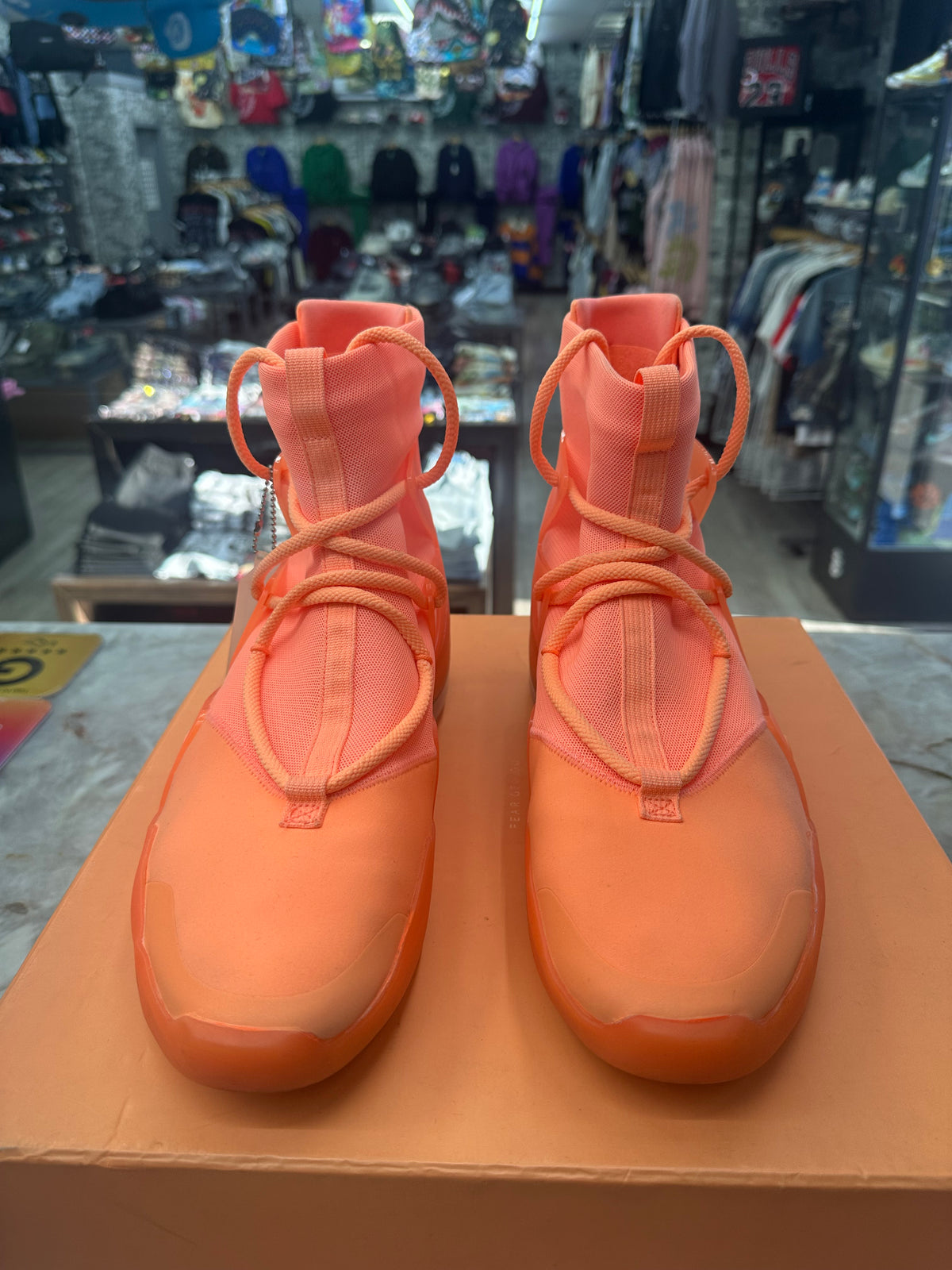 Nike Air Fear Of God 1 "Orange Pulse" *Size 12 Preowned* AR4237-800