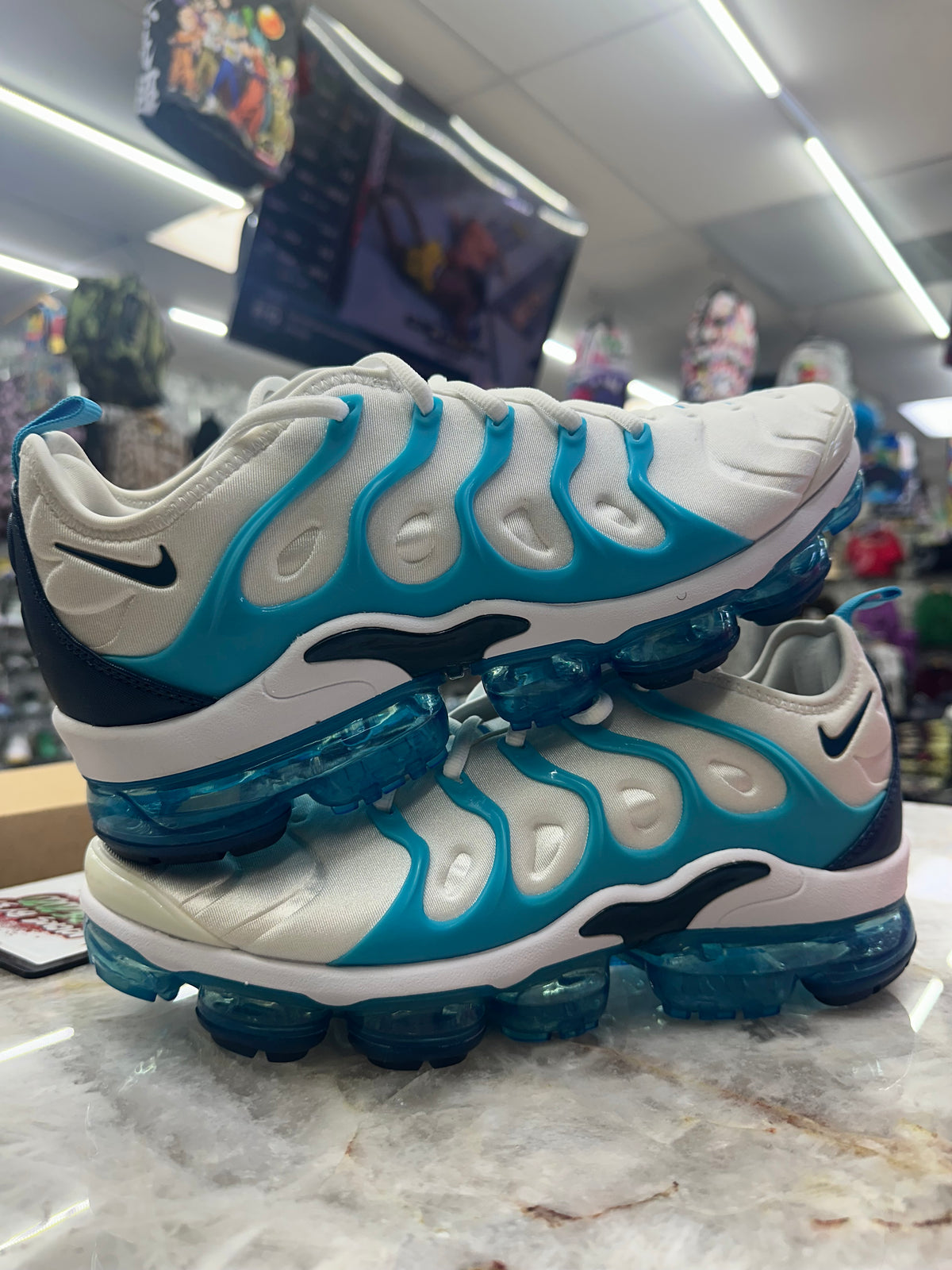 Nike Air VaporMax Plus "White Blue Force Blue Fury" 924453-104
