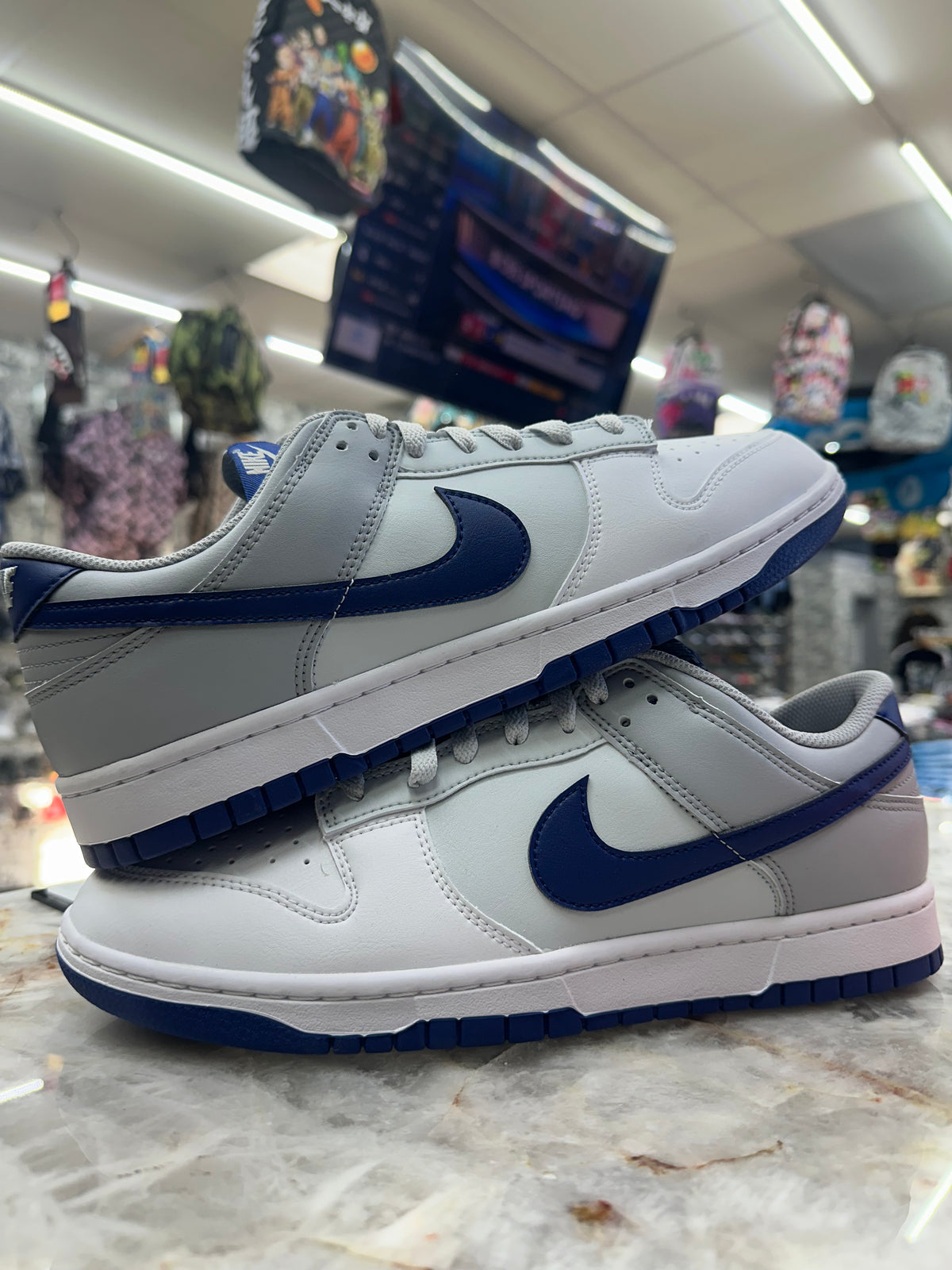 Nike Dunk Low "White Deep Royal  Wolf Grey" HF5441-118