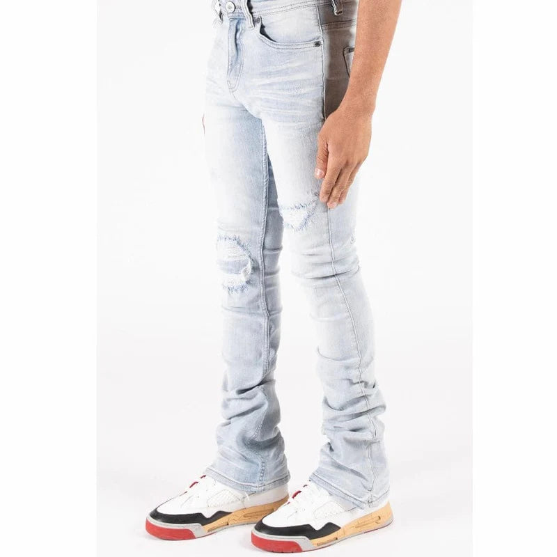 Serenede “Azul” Stacked Jeans