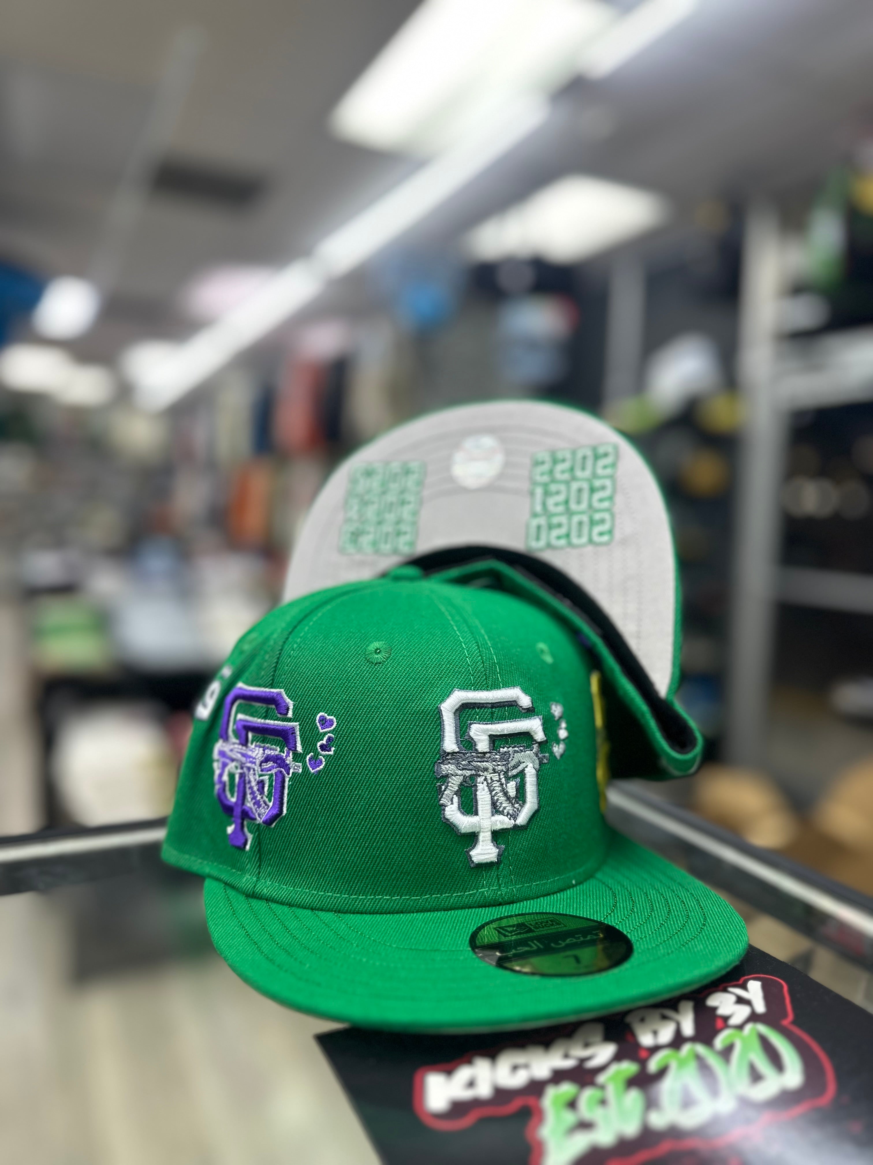 Love Sucks Multi Logo Fitted "MARDI GRAS" (GREEN)