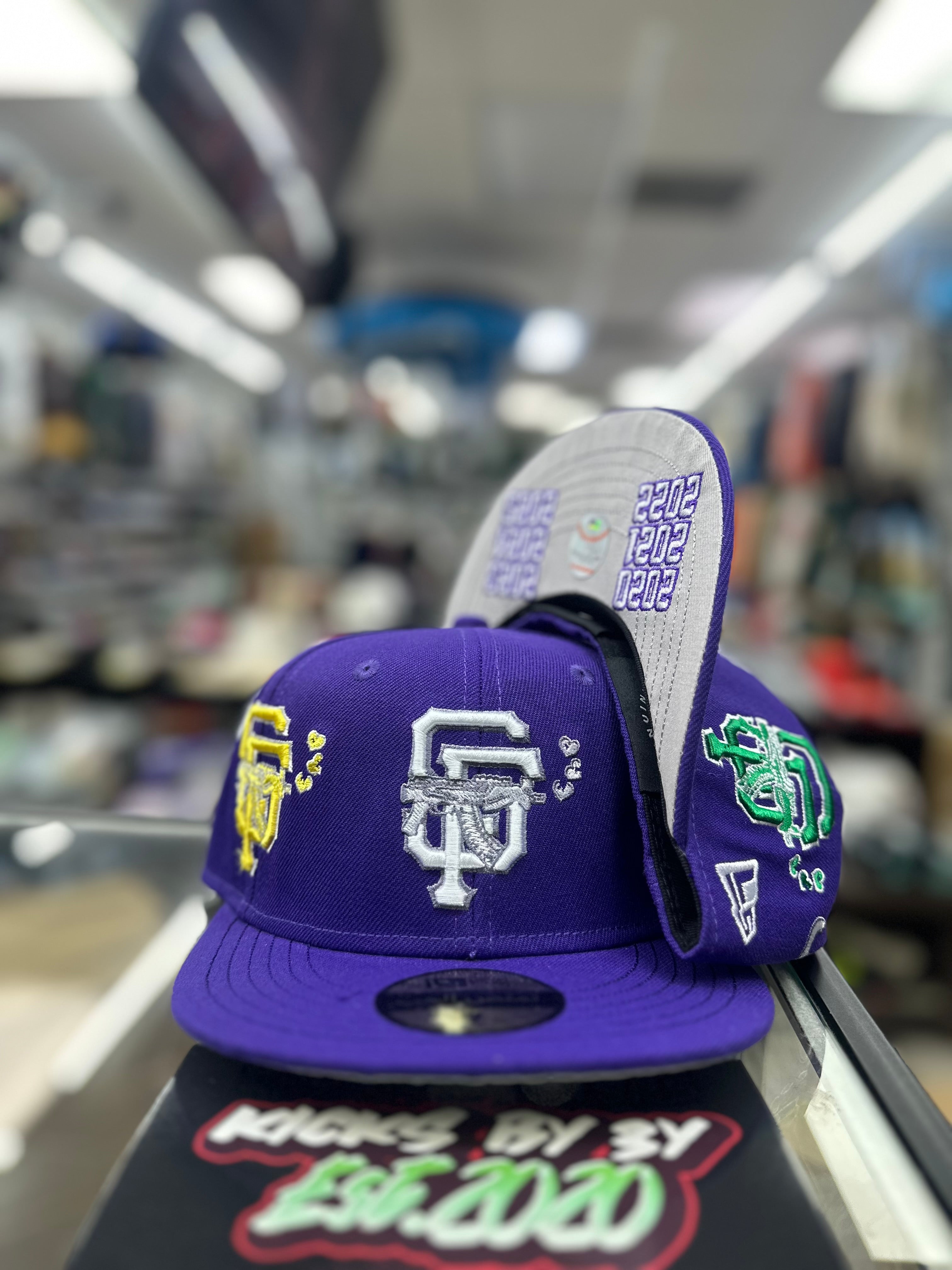Love Sucks Multi Logo Fitted "MARDI GRAS" (PURPLE)