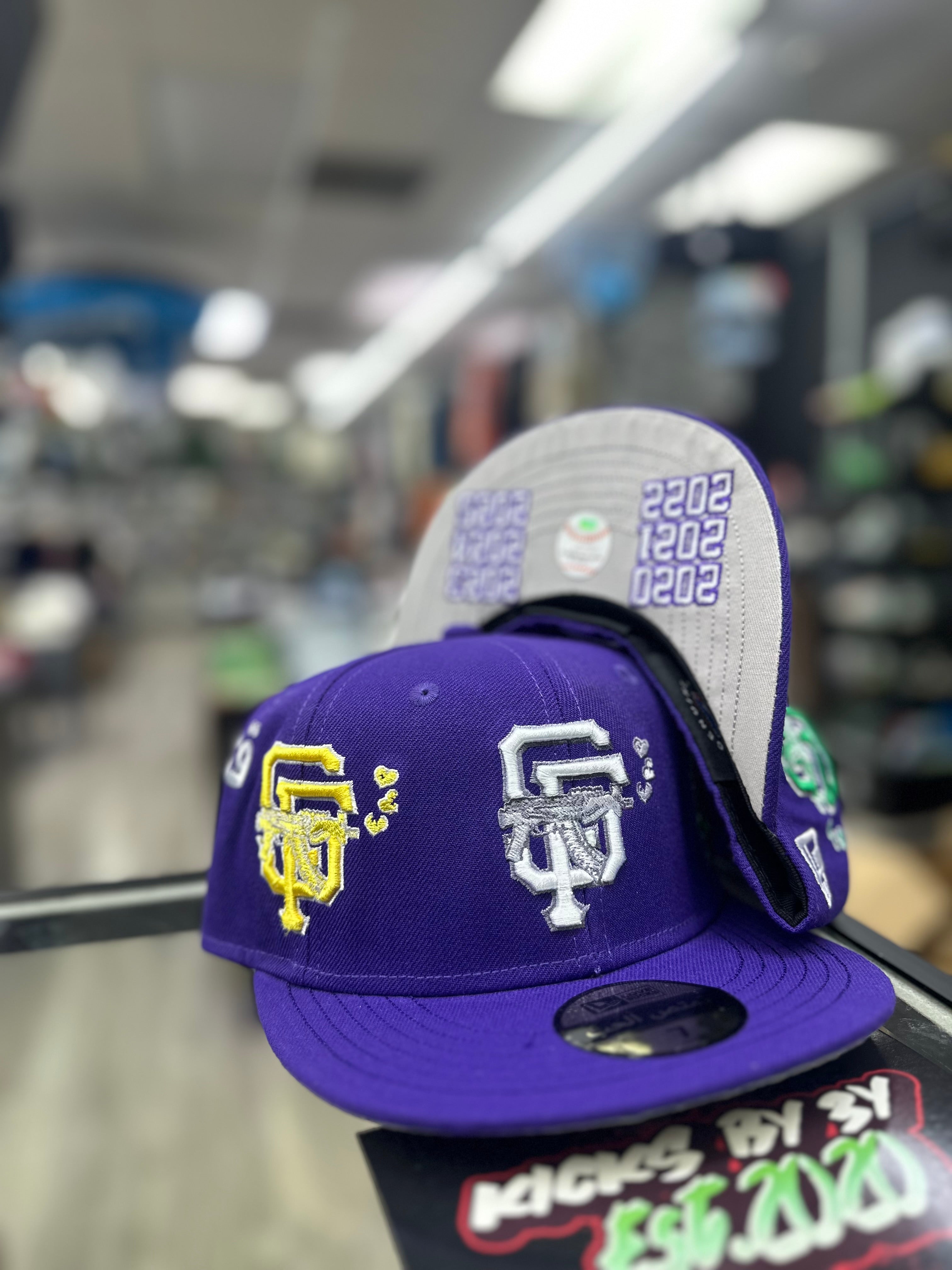 Love Sucks Multi Logo Fitted "MARDI GRAS" (PURPLE)