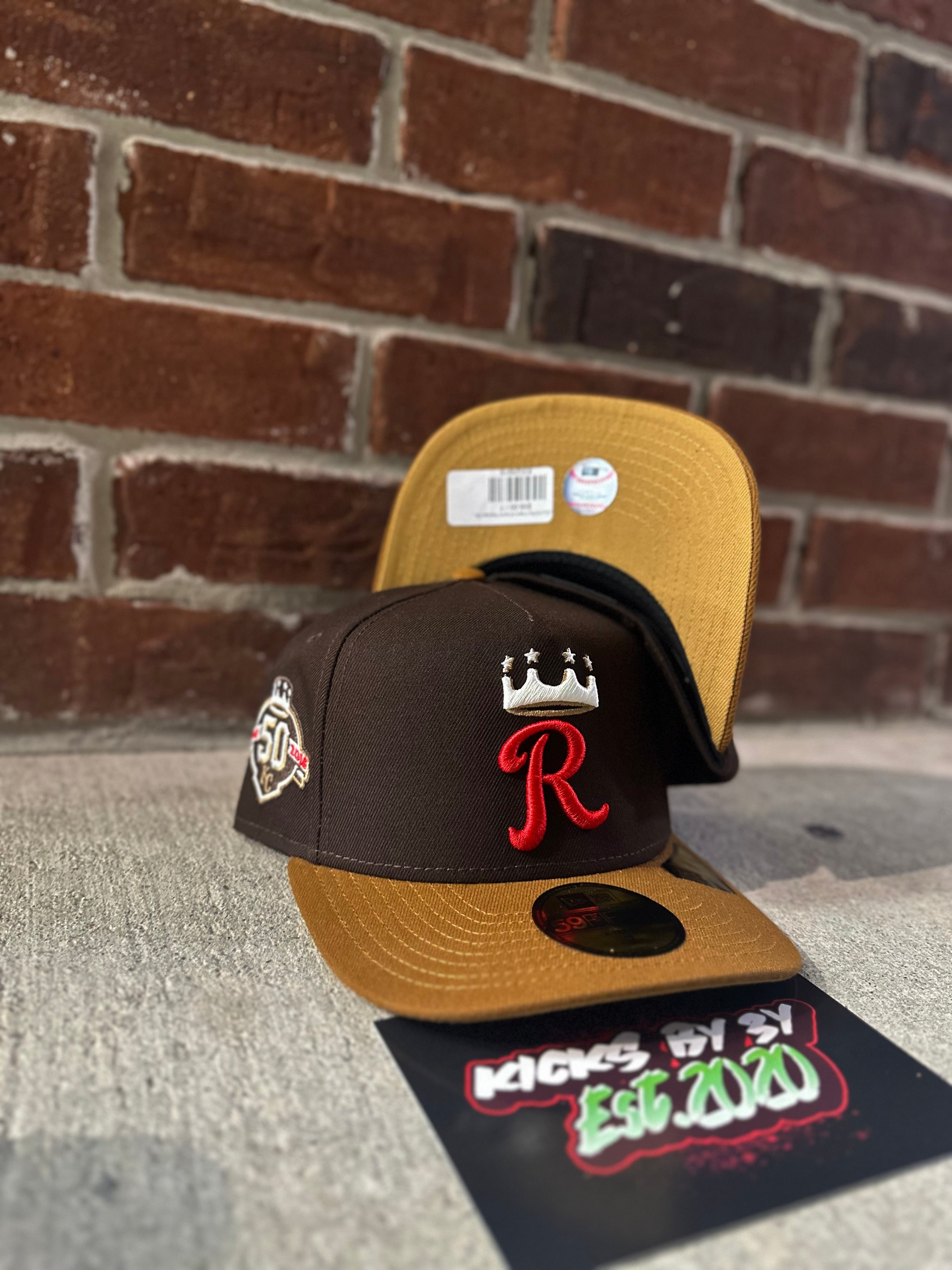 New Era 59Fifty Fitted A-Frame "Kansas City royals" 50th Anniversary Mocha Brown/Coffee