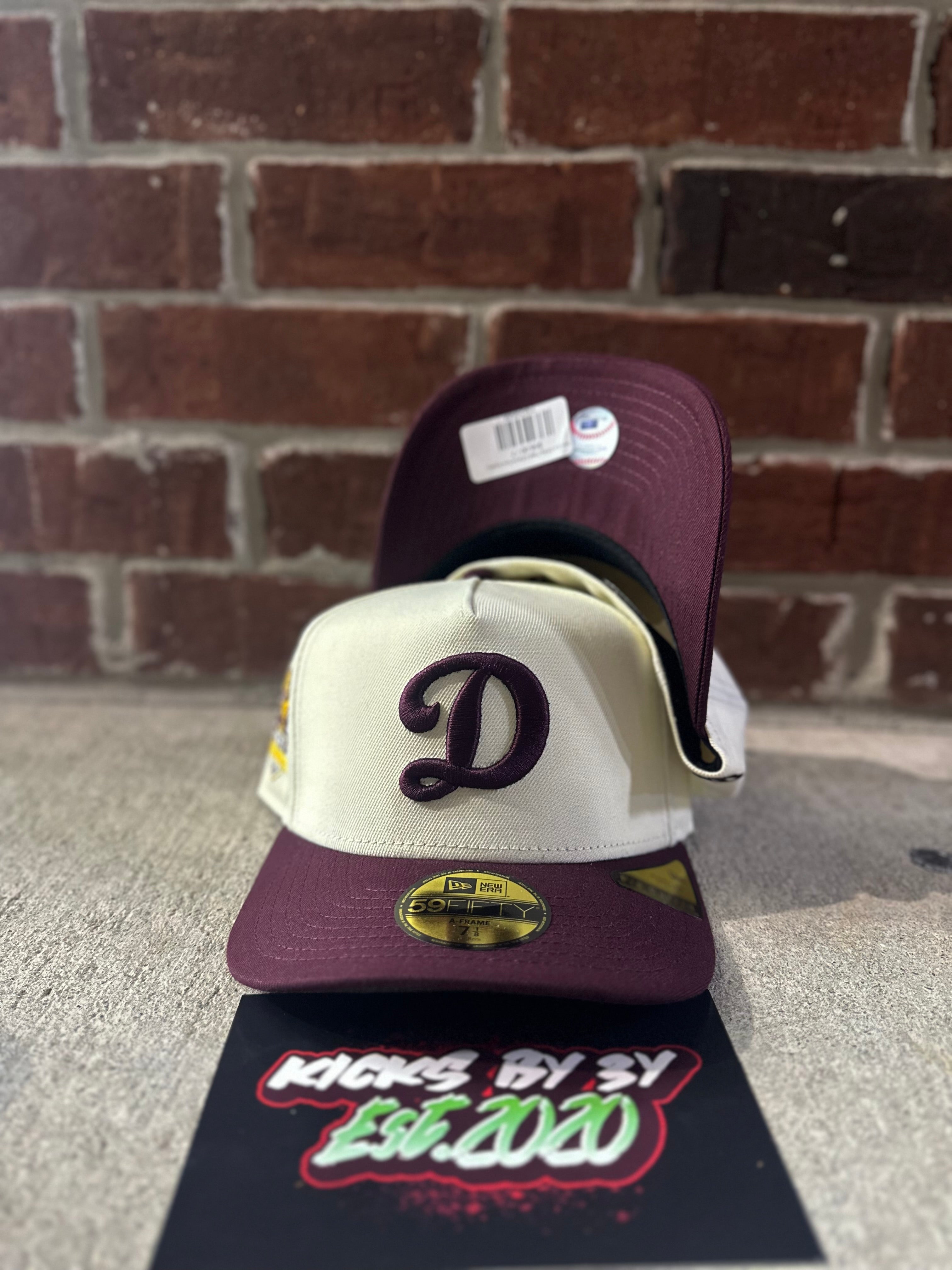 New Era 59Fifty Fitted A-Frame "Los Angeles Dodgers" 60th Anniversary Cream/Burgundy