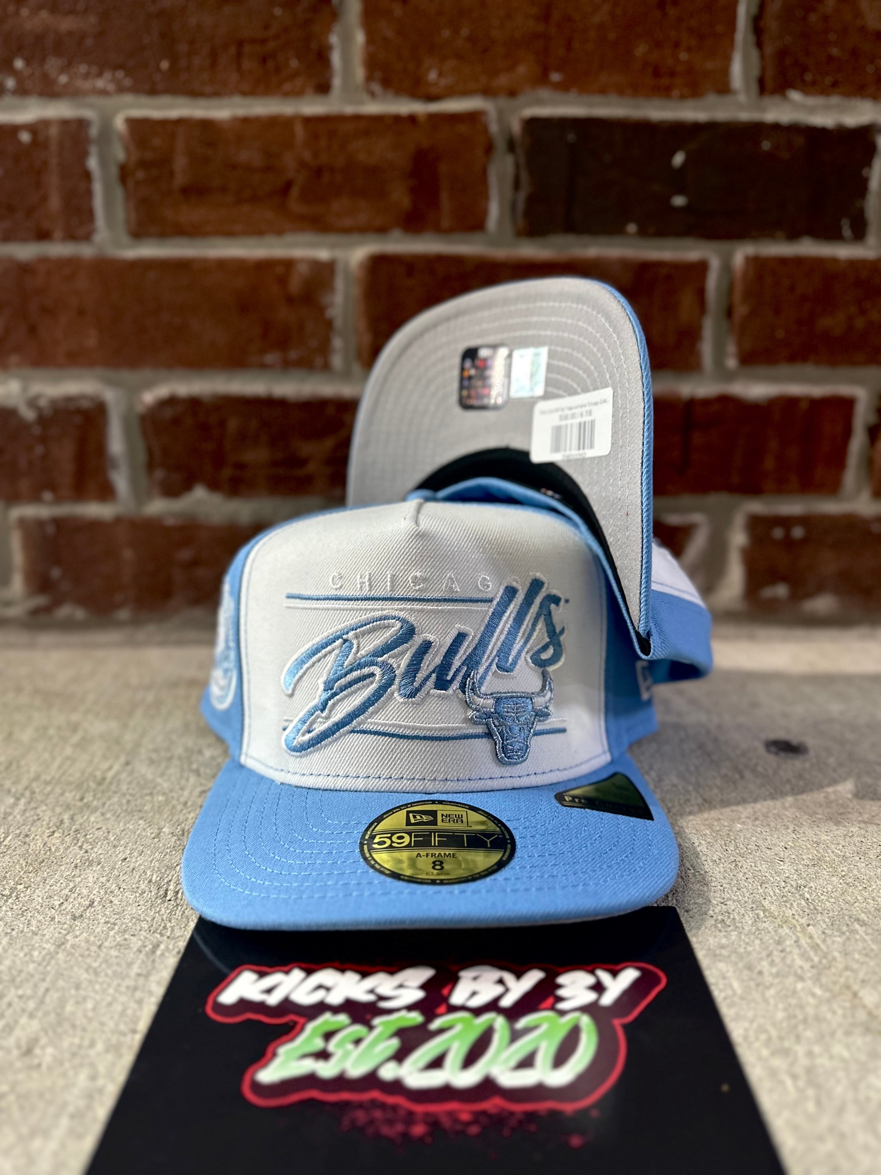 New Era 59Fifty Fitted A-Frame "Chicago Bulls" 6x Champs White/ Baby Blue