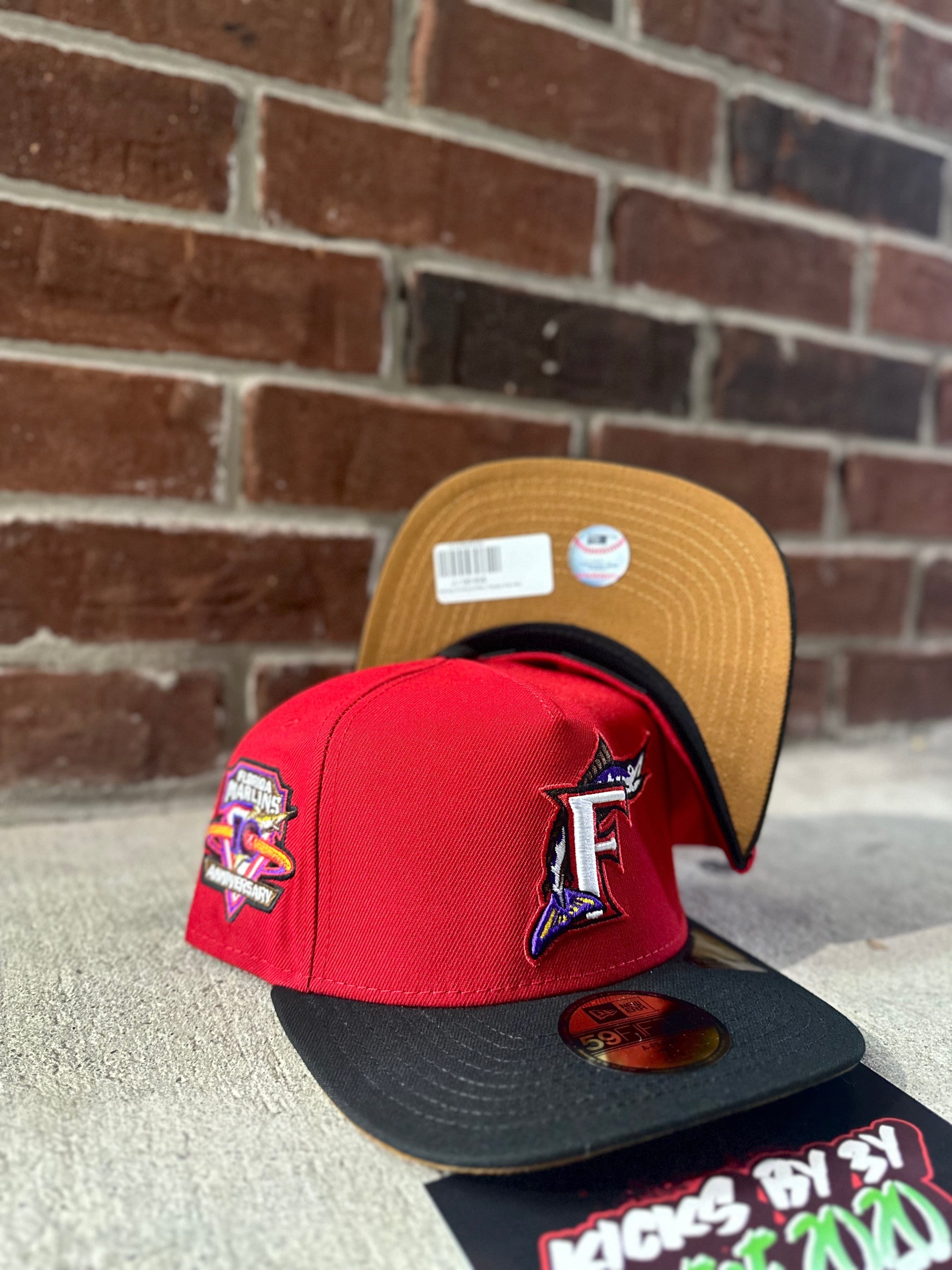 New Era 59Fifty Fitted A-Frame "Florida Marlins" 10th Anniversary Red/Black