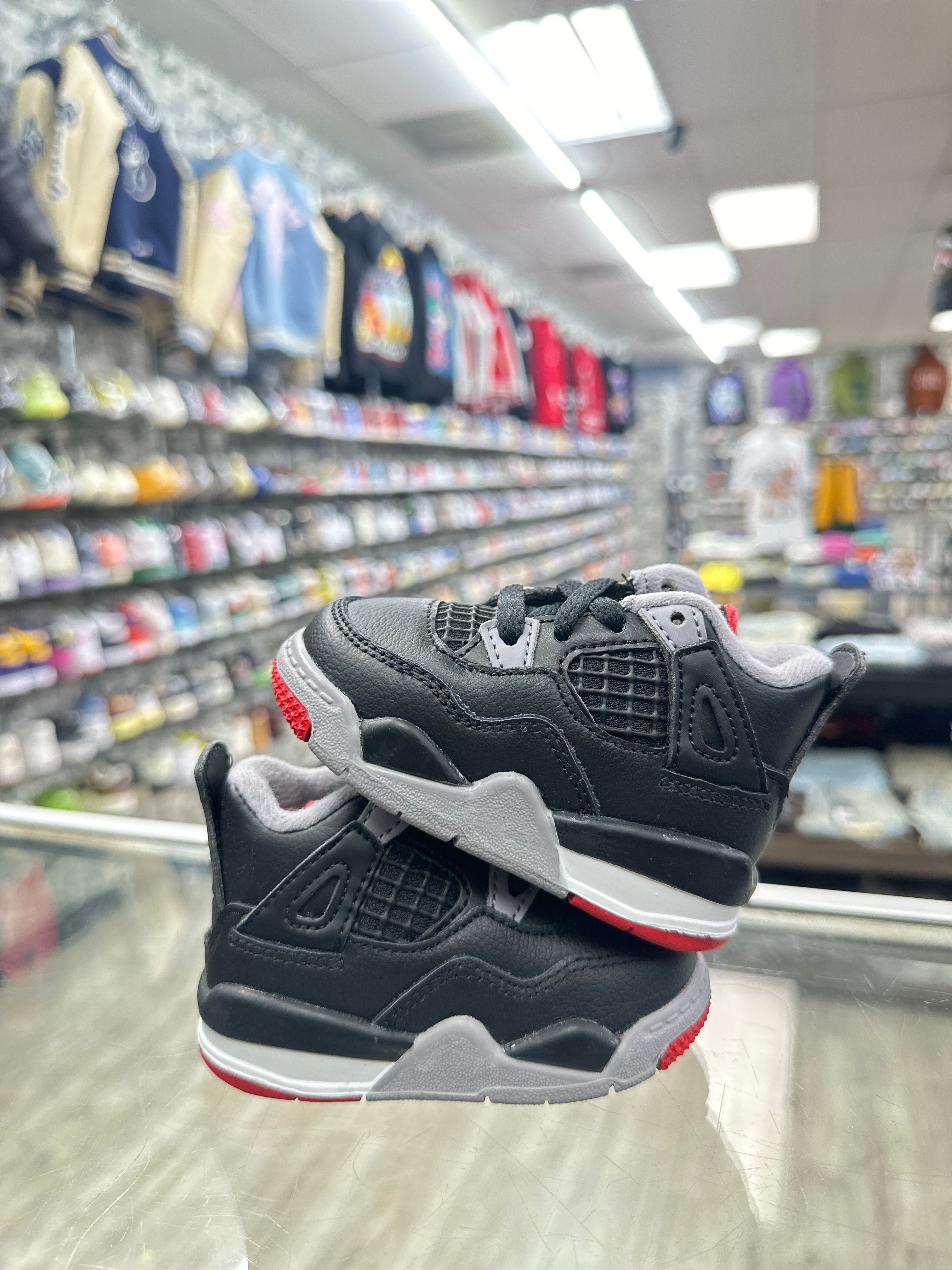 Air Jordan Retro 4 "Bred Reimagined" (TD)