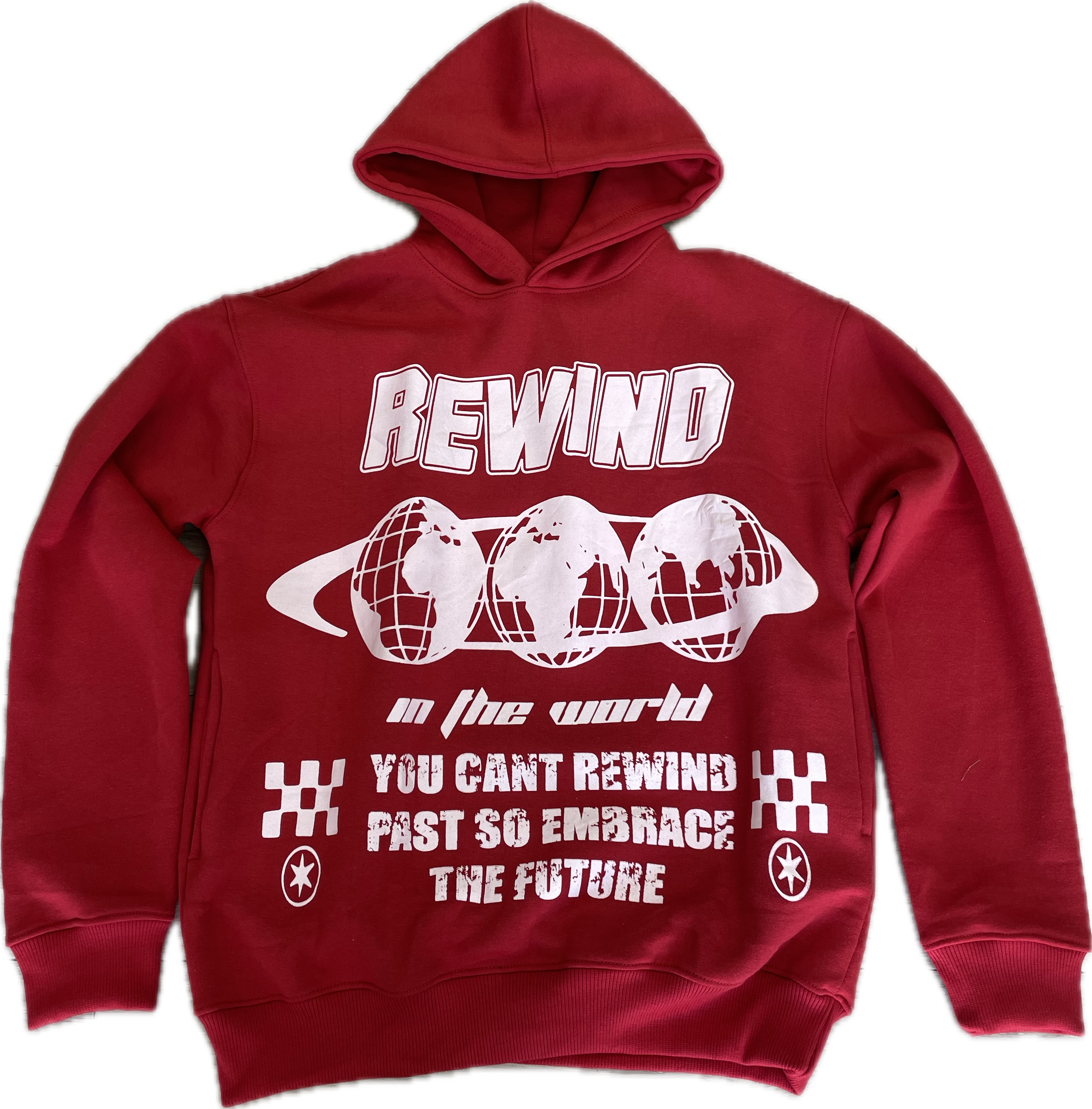 Rewind “In Your Own World” Hoodie (Red)