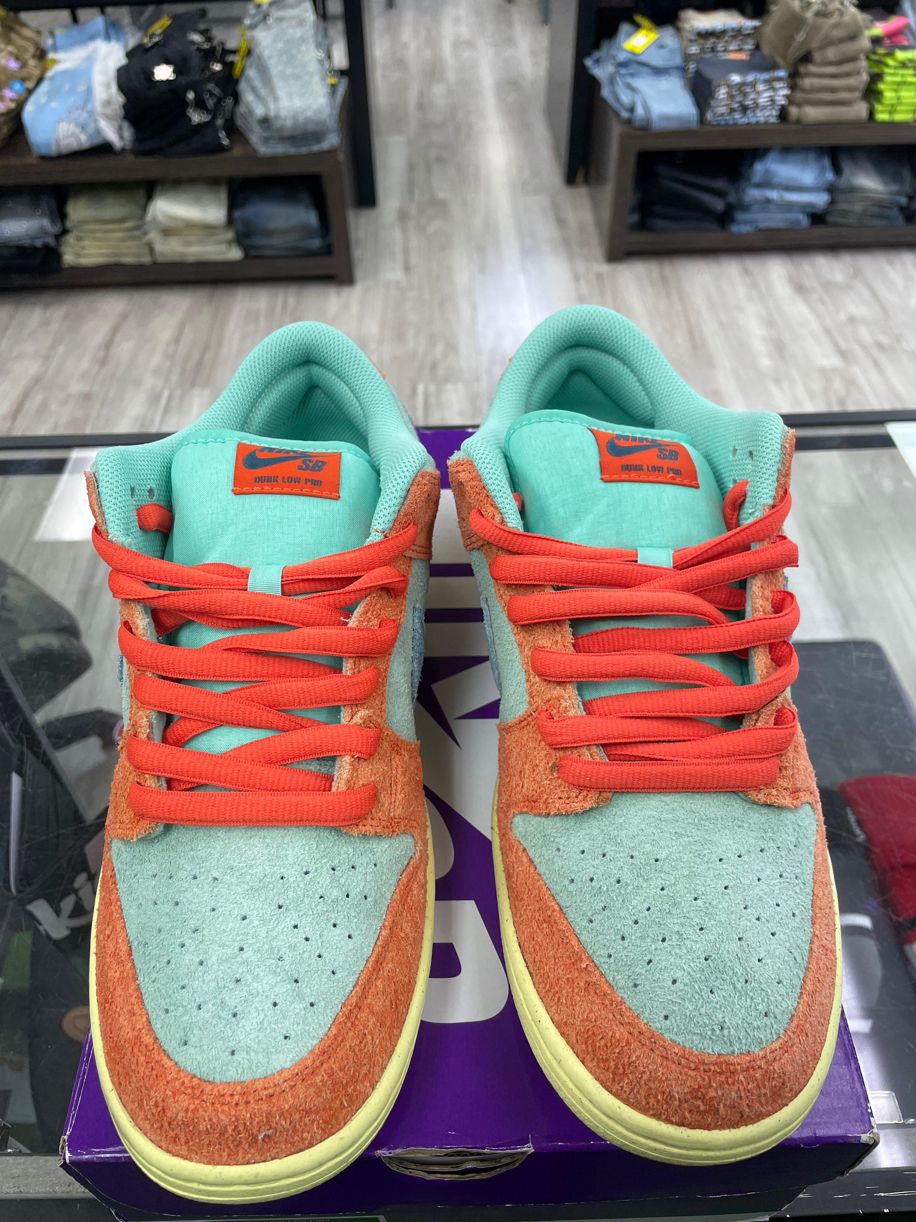 Nike SB Dunk Low “Orange Emerald Rise” *Size 10.5 Preowned*