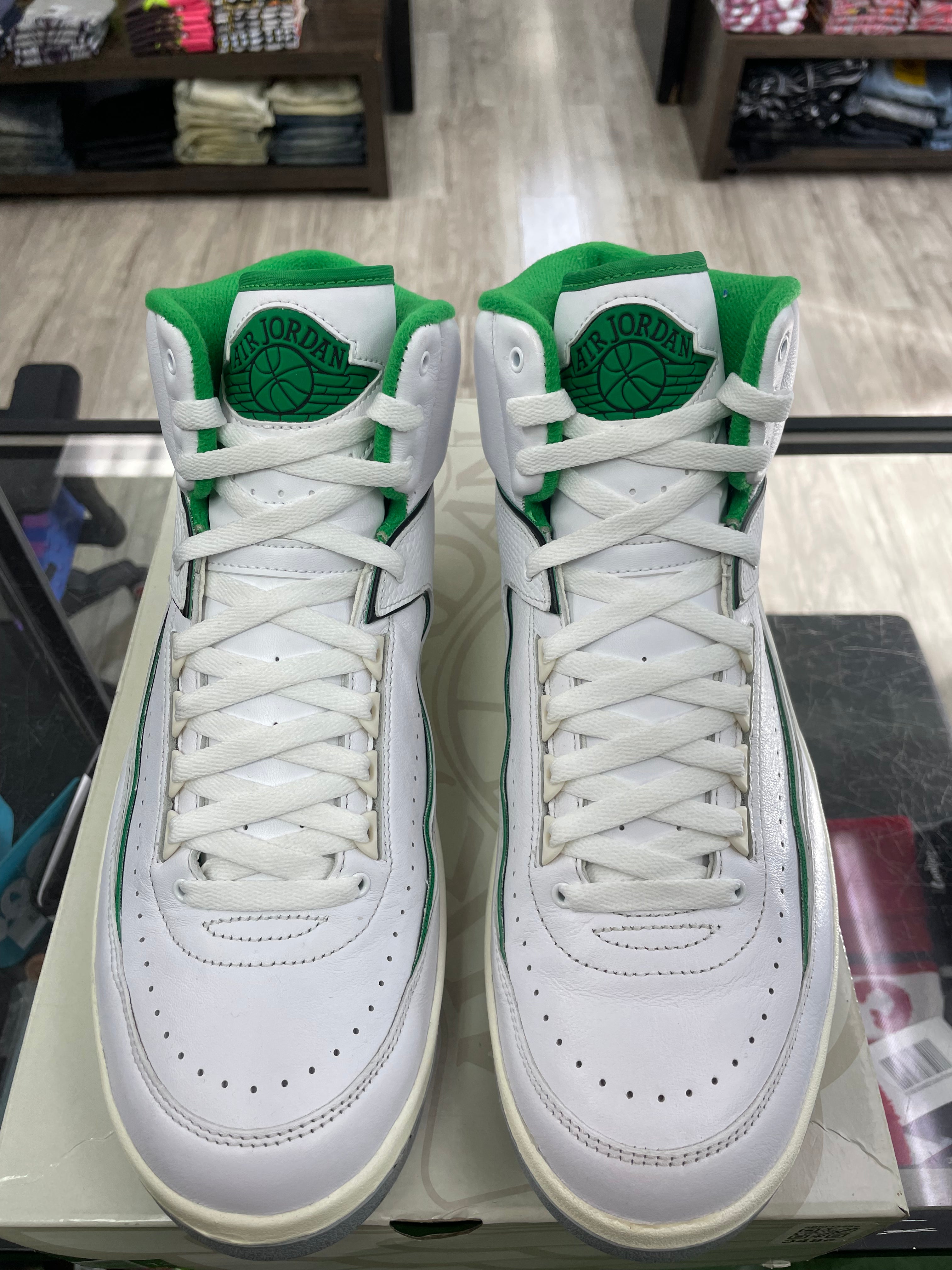 Air Jordan Retro 2 "Lucky Green" *Size 12 Preowned*