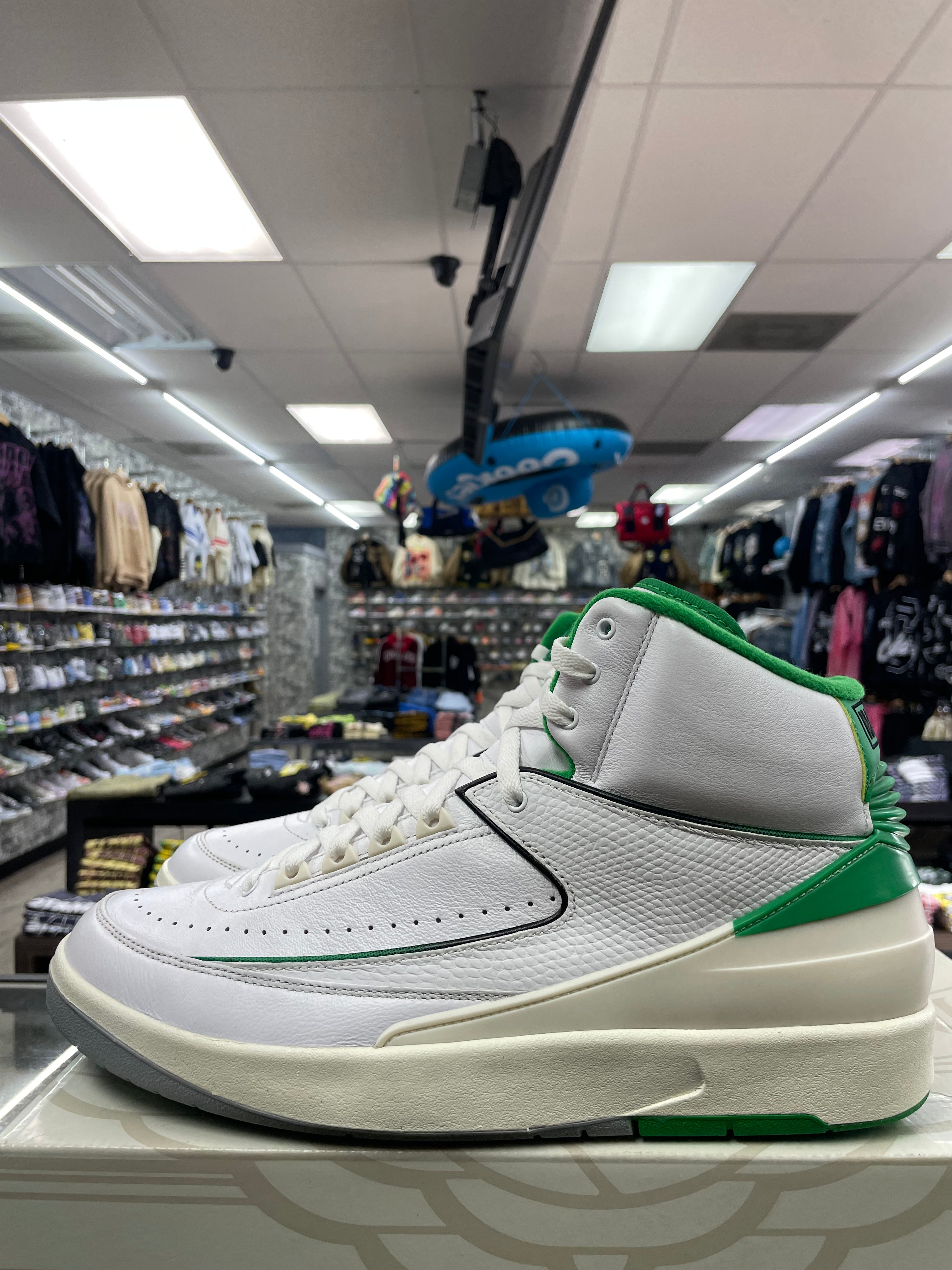 Air Jordan Retro 2 "Lucky Green" *Size 12 Preowned*