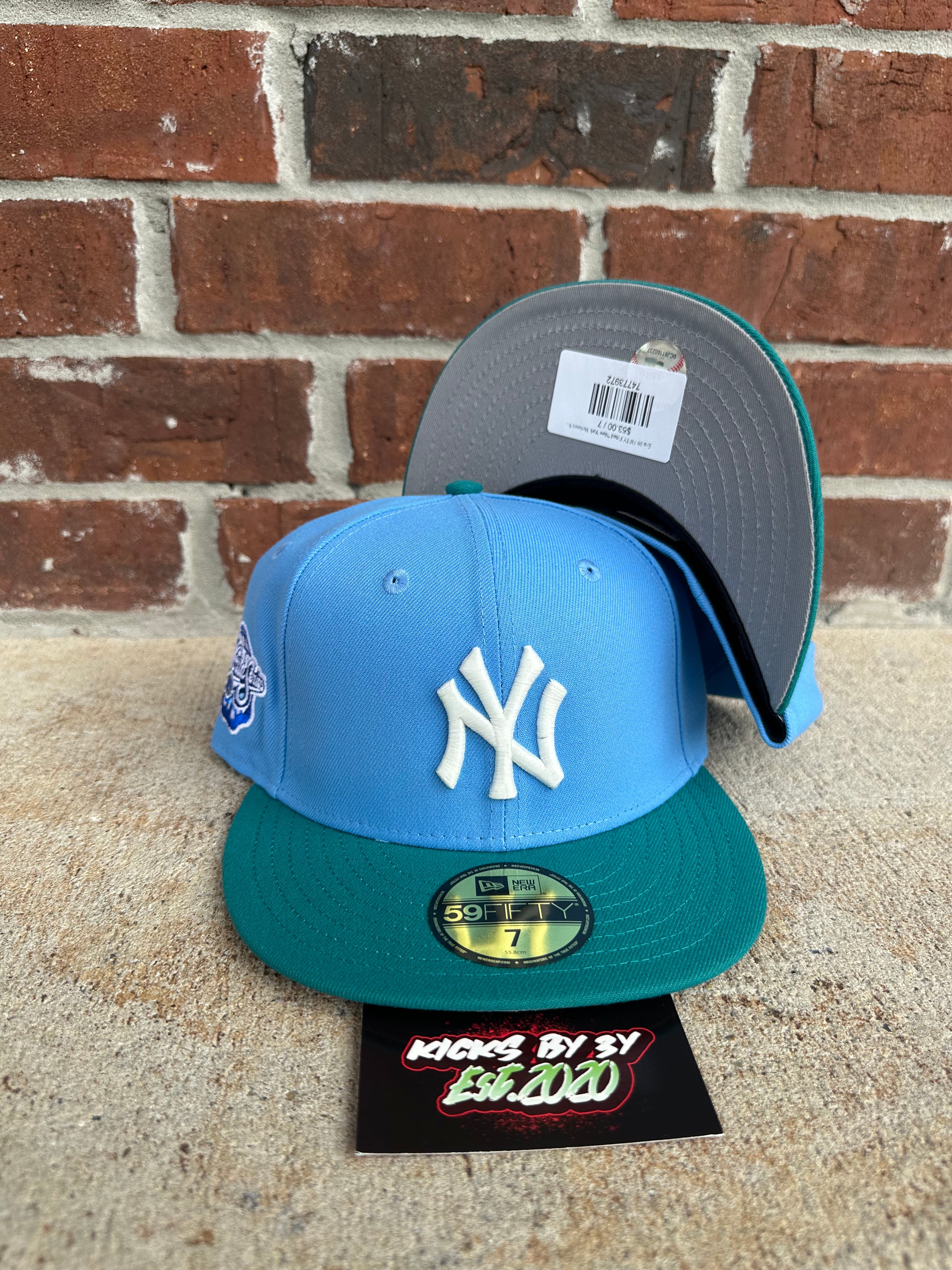 New Era 59 FIFTY Fitted "New York Yankees 98 World Series Baby Blue/Teal"