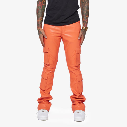 Valabasas “Banjo Orange”Stacked Flare Jeans