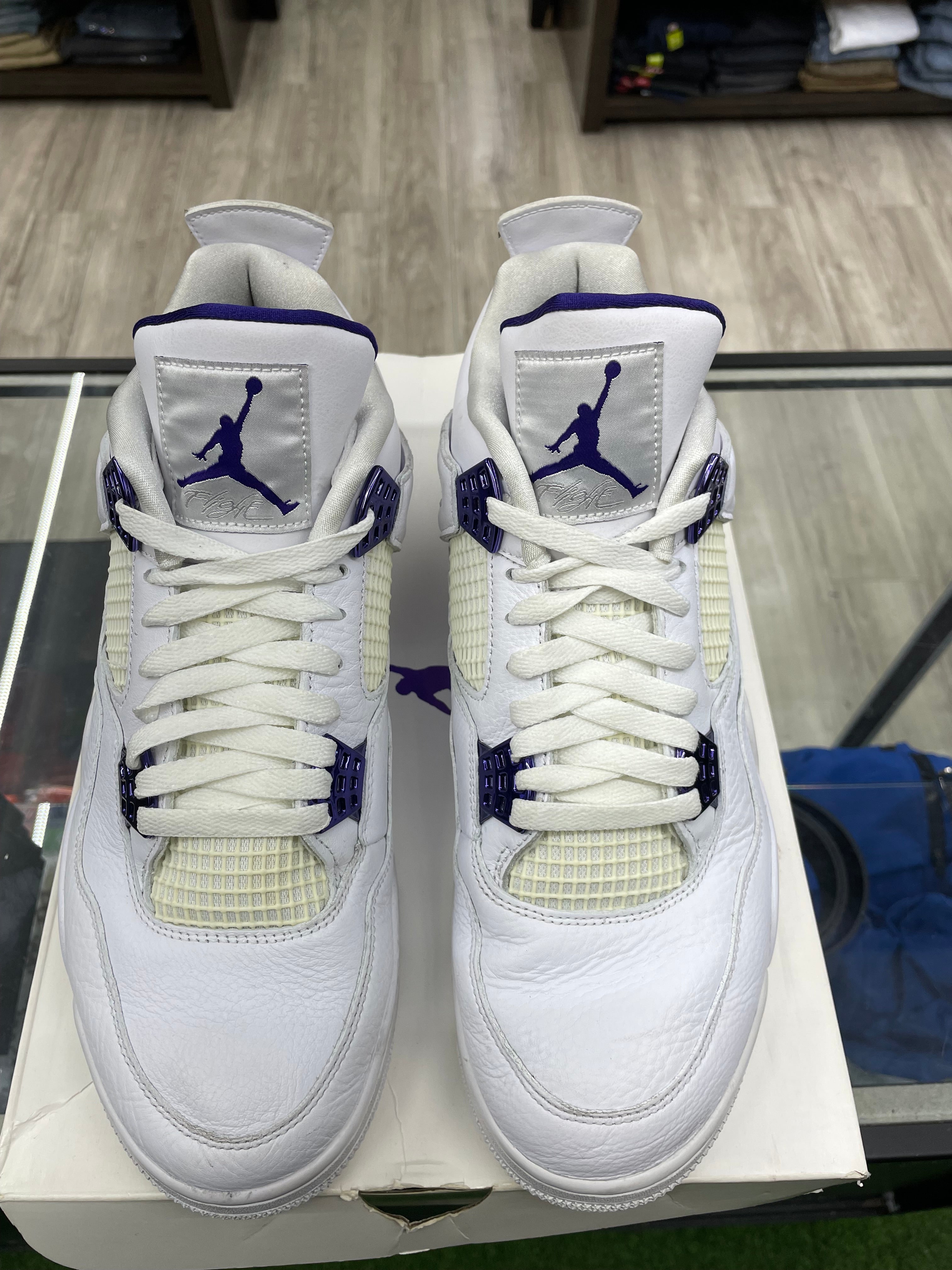 Air Jordan Retro 4 “Metallic Purple” *Size 12 Preowned*