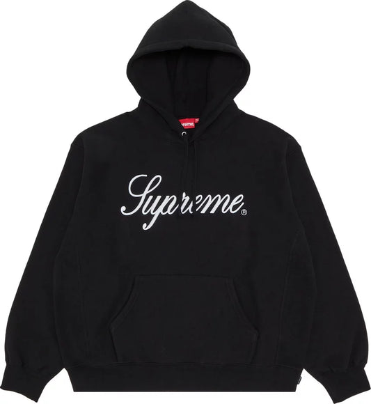 Supreme “ Script Hooded Sweatshirt” (Black)