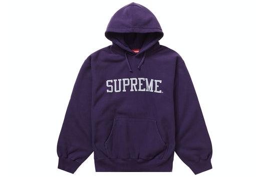 Supreme “Collegiate Logo Hooded Sweatsh” Purple