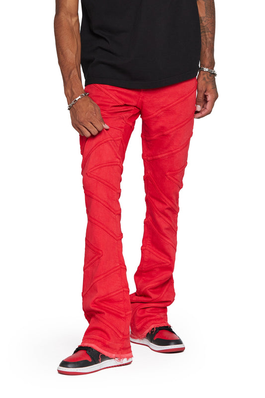 Valabasas “Cassius” Red Stacked Jeans