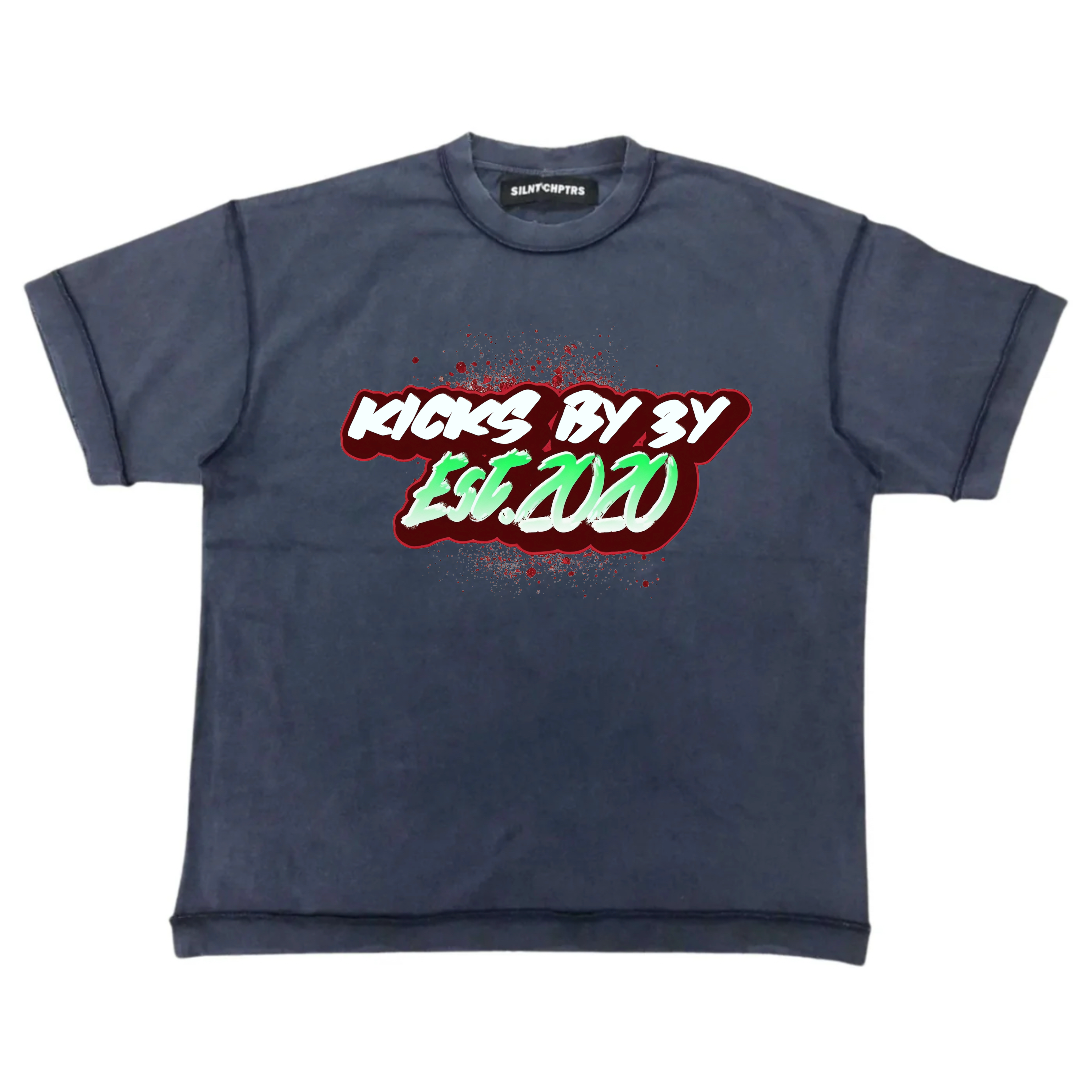 Kicksby3y “Basic Logo” Tee (Navy)