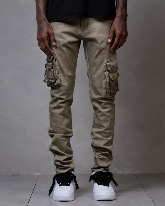 Gftd La “Solace” Khaki Cargo Jeans