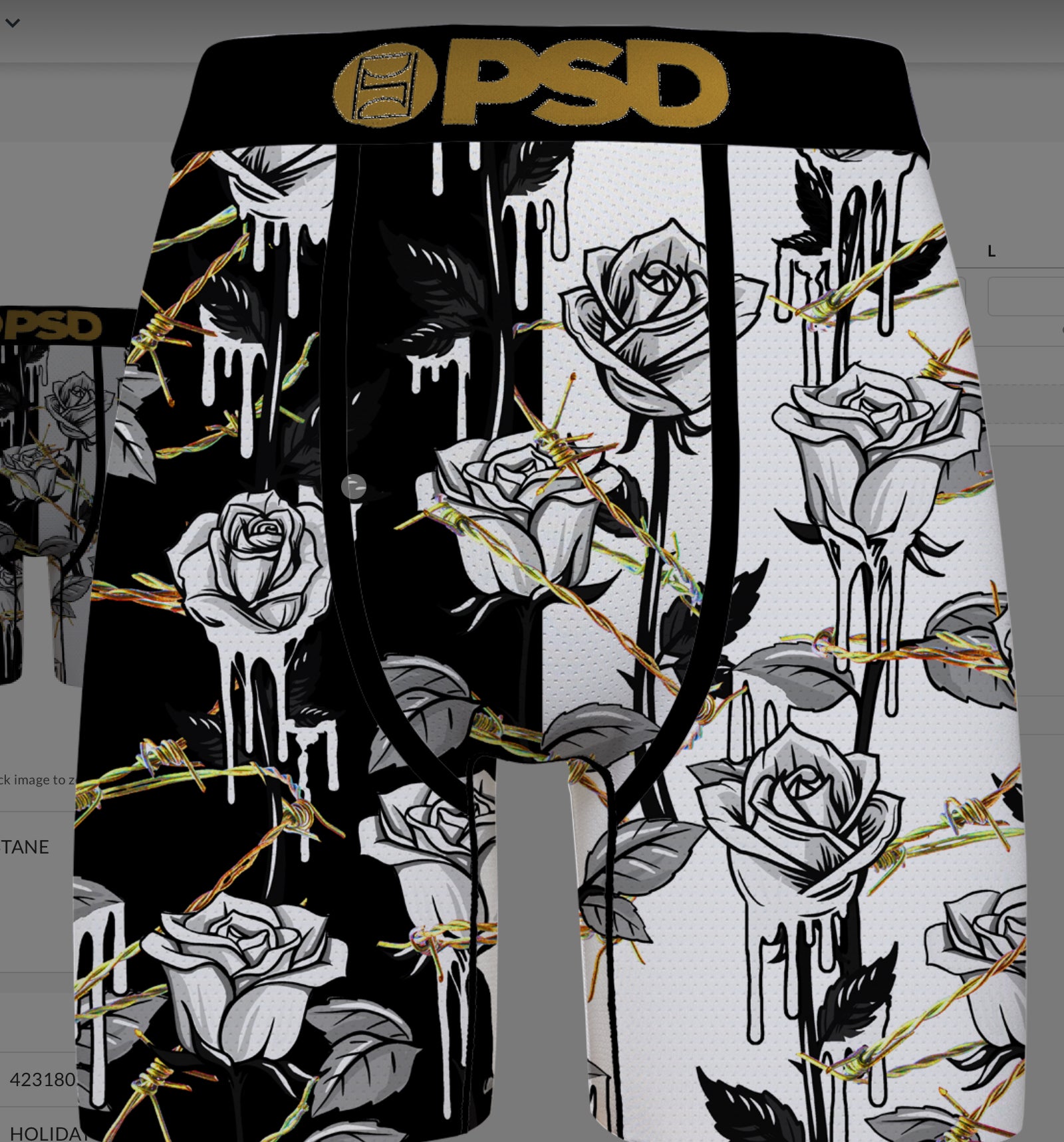 Psd Underwear “Barbered Rose”