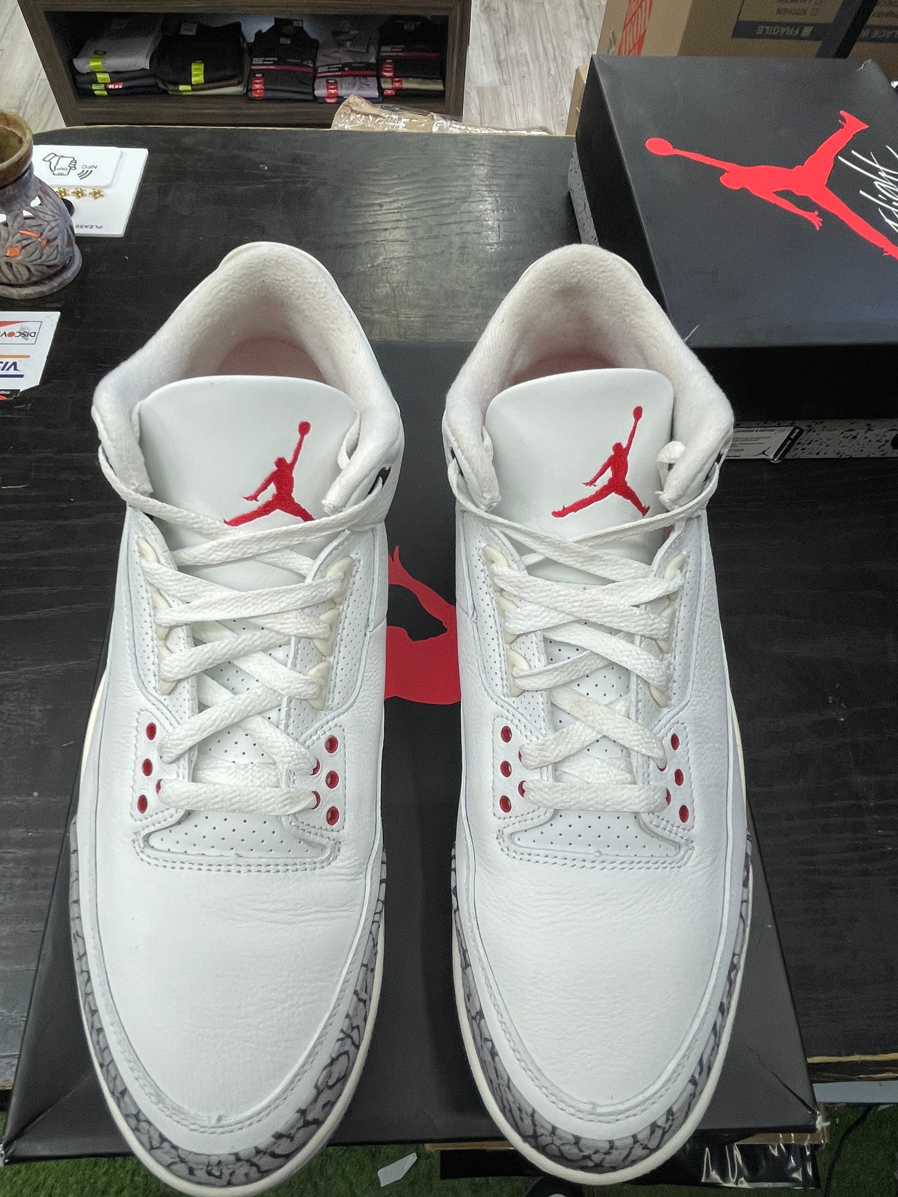 Air Jordan Retro 3  “White Cement” *Size 12 Preowned* (DN3707-1000