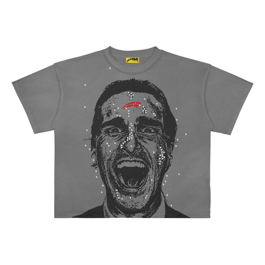 RVS Labs “Egg Shell Psycho”  Washed Grey tee