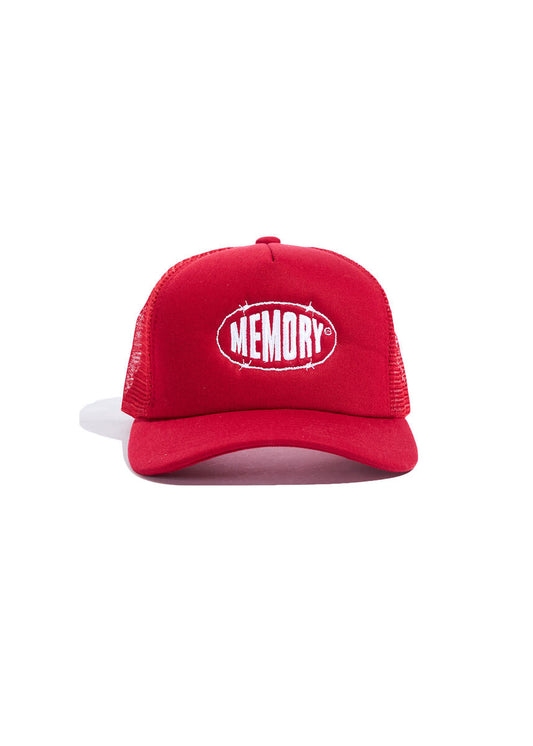 Memory Lane “Barbwire” Trucker Hat (Red)