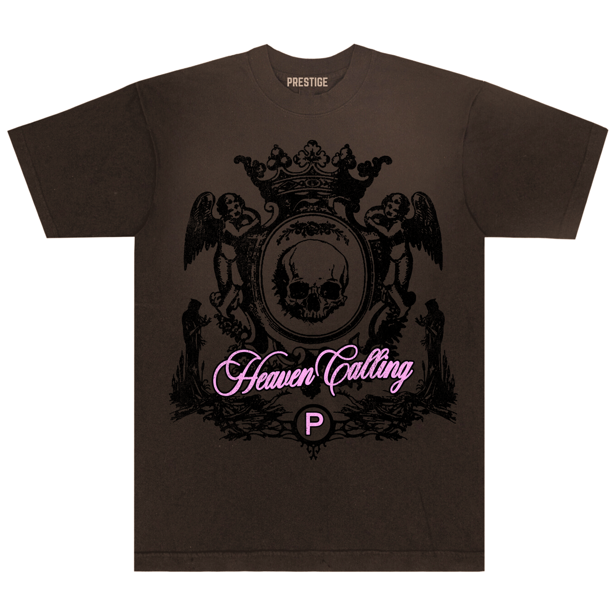 Prestige “Heaven Calling” Oversized Tee (Brown)