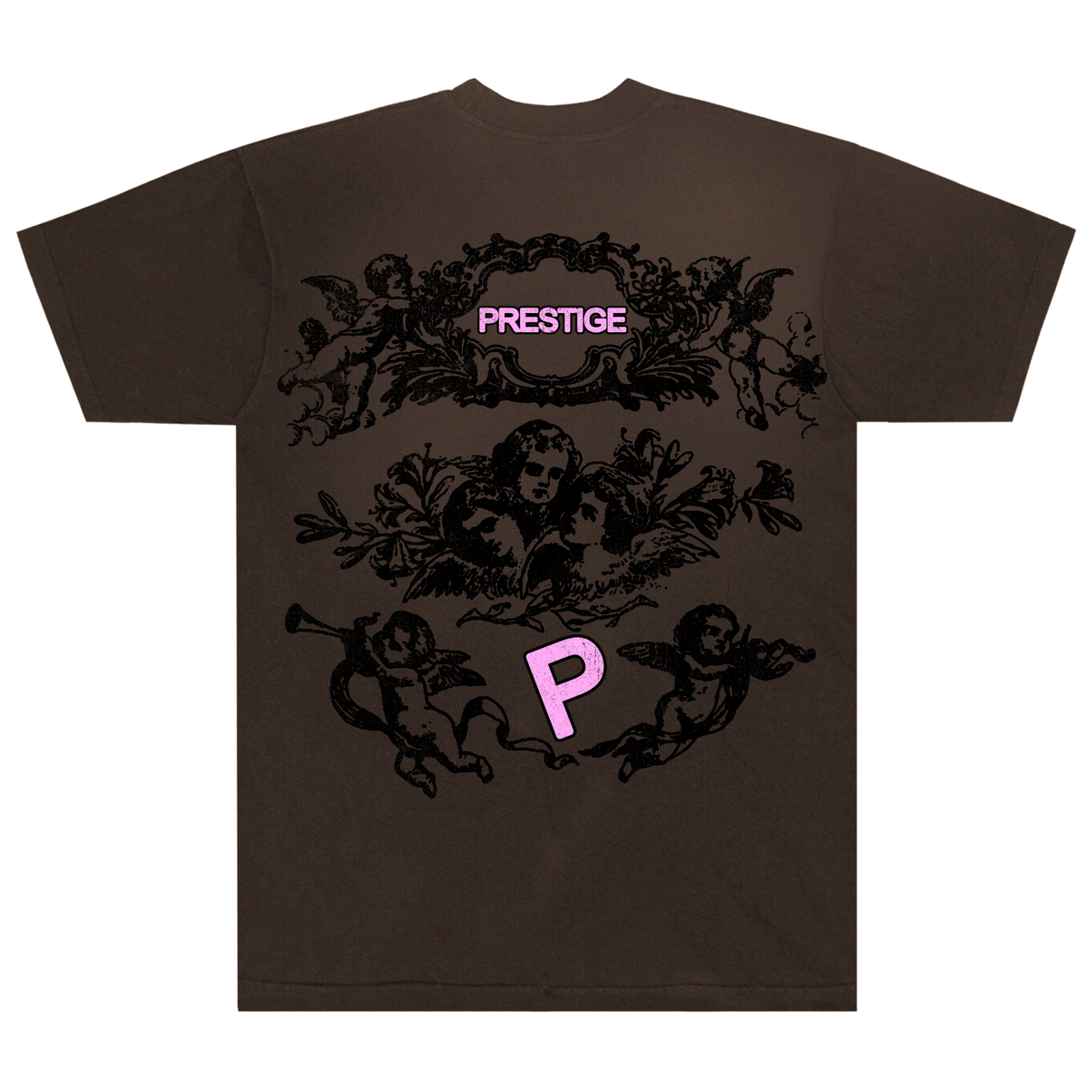 Prestige “Heaven Calling” Oversized Tee (Brown)