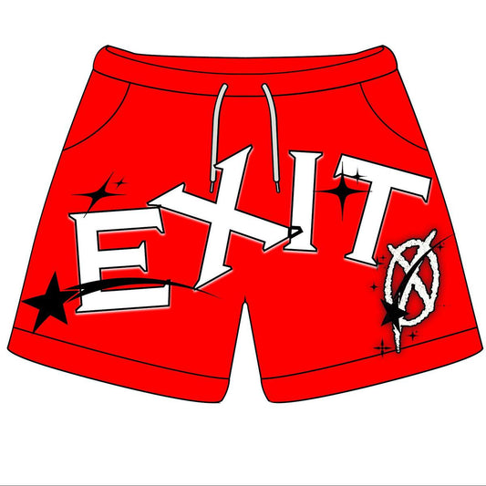 Exit 0 “Starz Red” Shorts
