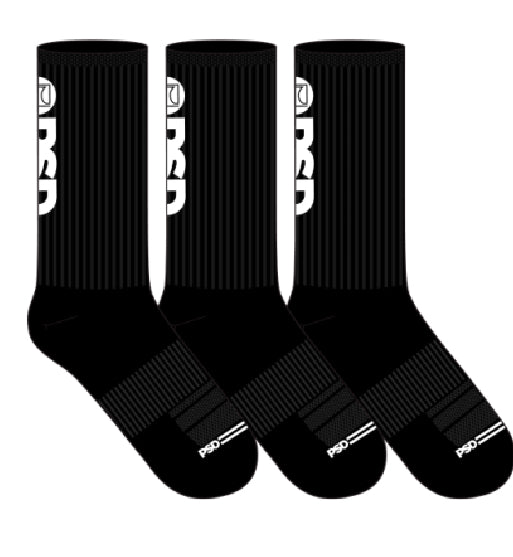 Psd “Black Crew 3 Pack” Socks