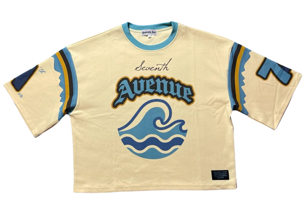 Seventh Avenue “Wavy” Crop Tee