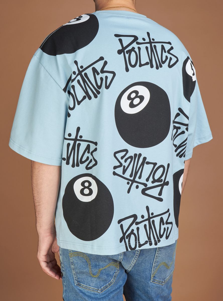 Foreign Brands “8 Ball” Tee (Blue)