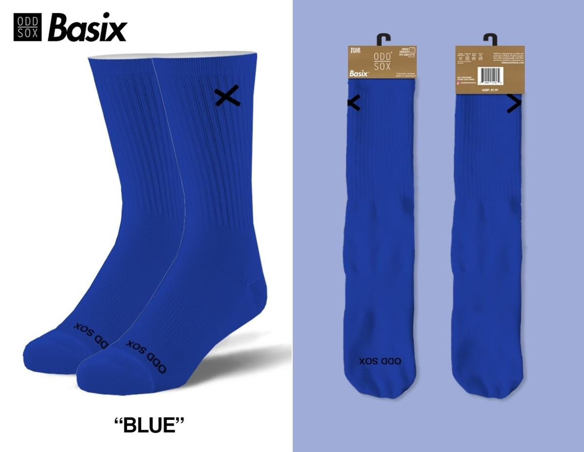 Odd Sox “Basix Fashion” Socks (Blue)