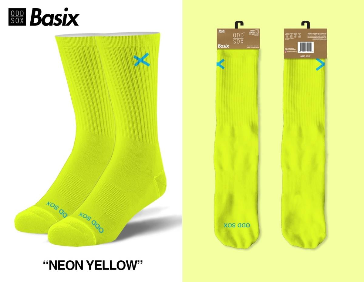 Odd Sox “Basix Fashion” Socks (Neon)
