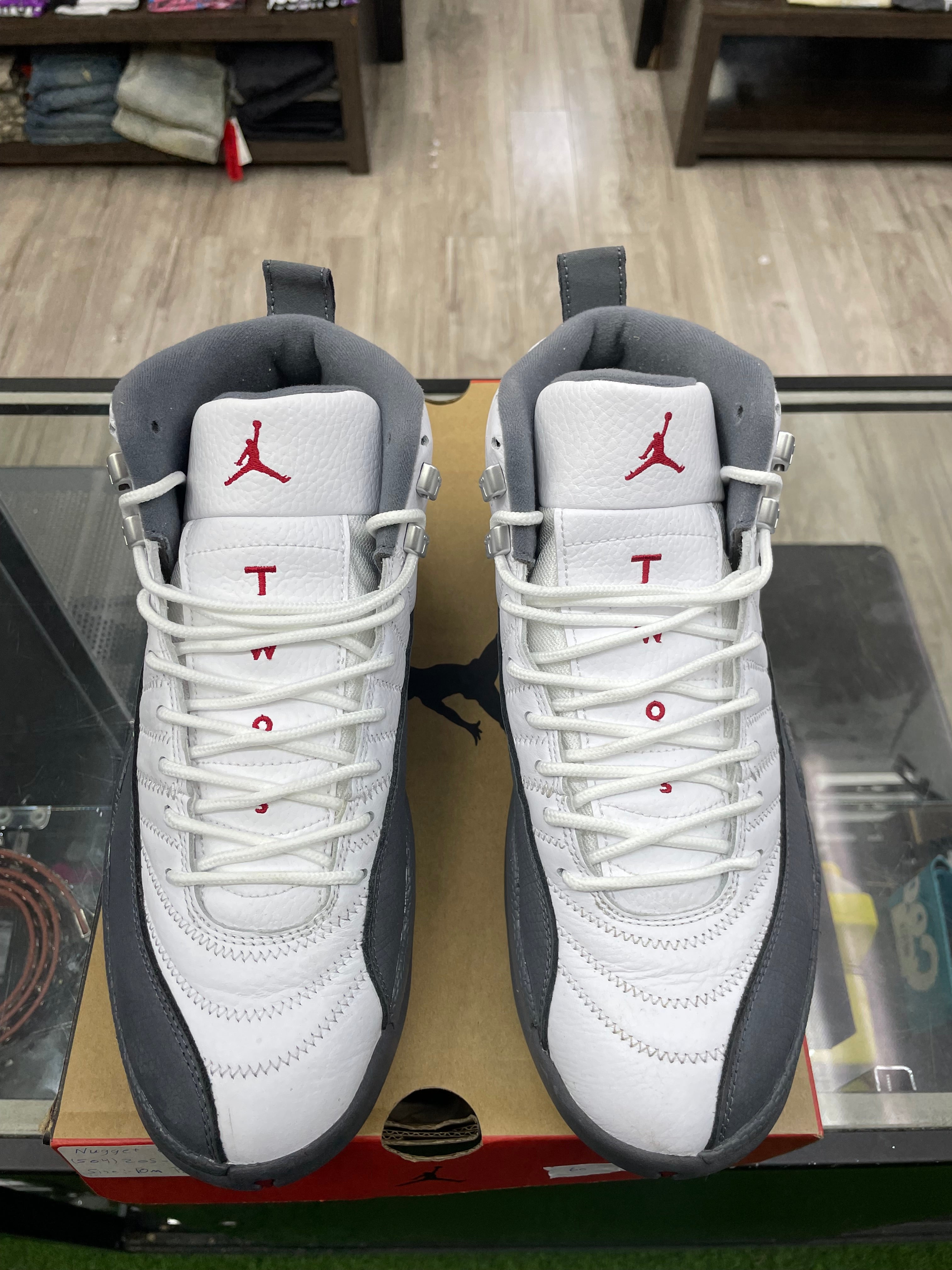 Air Jordan Retro 12 “White Dark Grey” *Size 10 Preowned*
