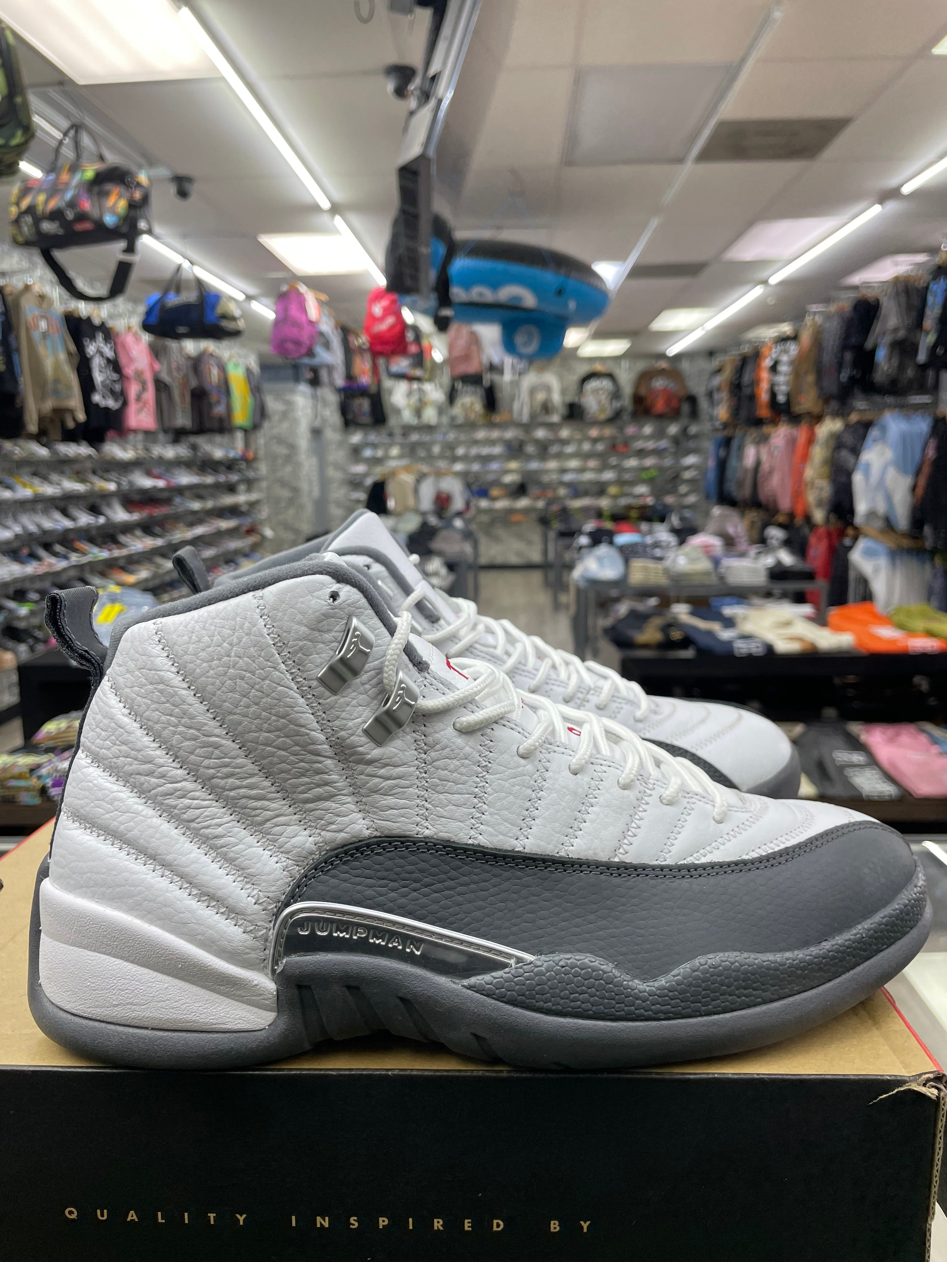 Air Jordan Retro 12 “White Dark Grey” *Size 10 Preowned*