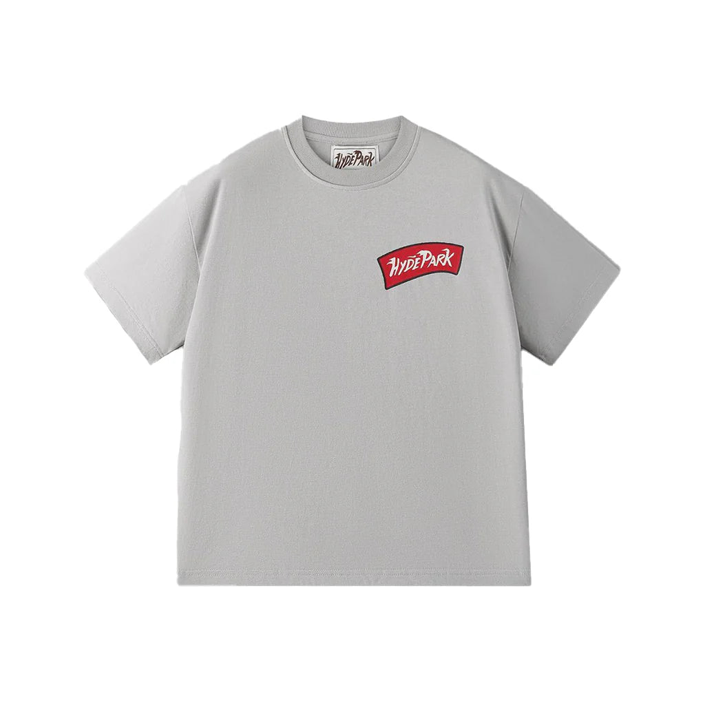 Hyde Park “Cursive” Tee (Grey)