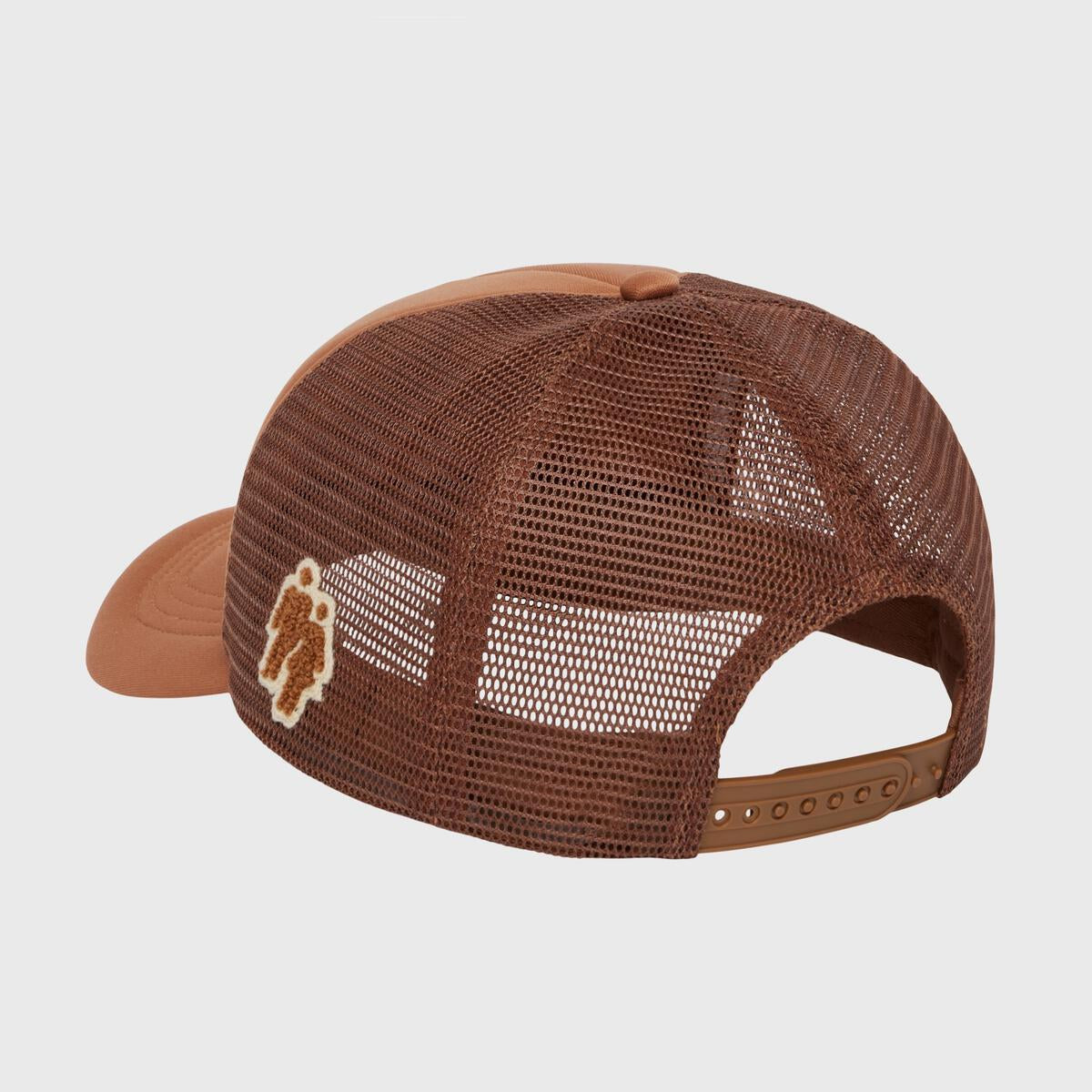 Homme Femme “Fake Love” Trucker Hat (Brown)