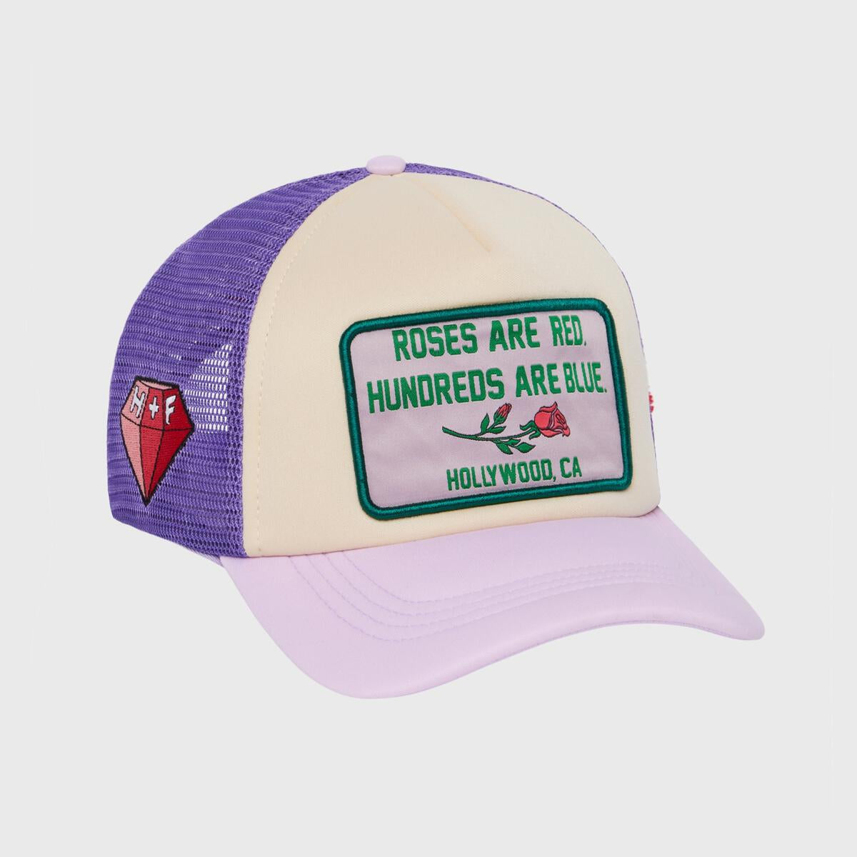 Homme Femme “Poetry ” Trucker Hat (Purple)