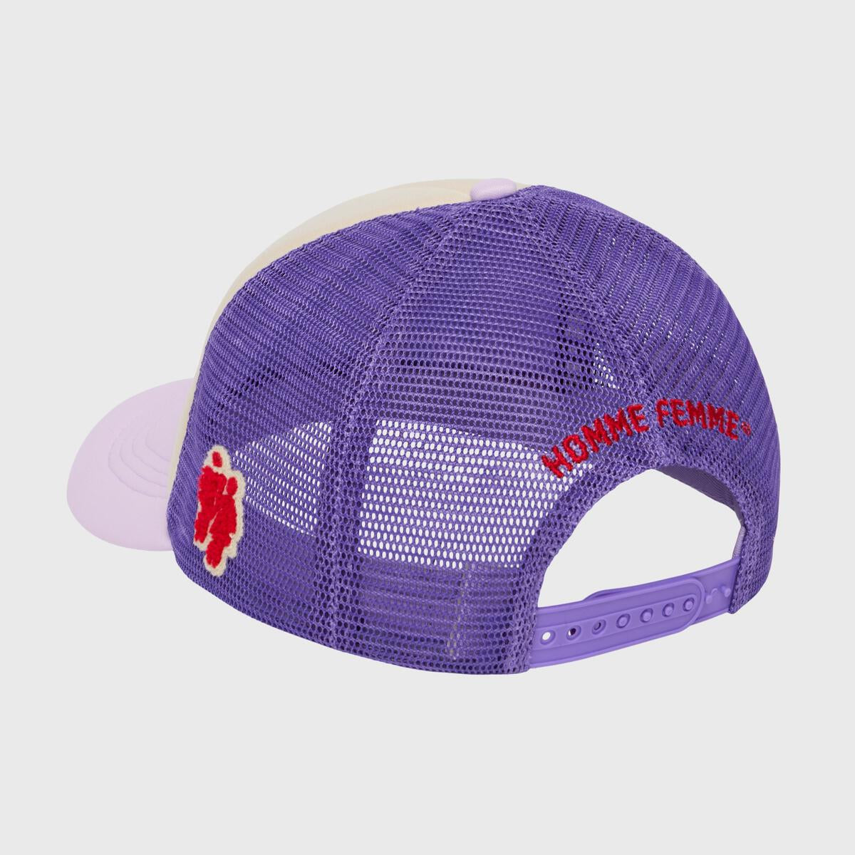 Homme Femme “Poetry ” Trucker Hat (Purple)